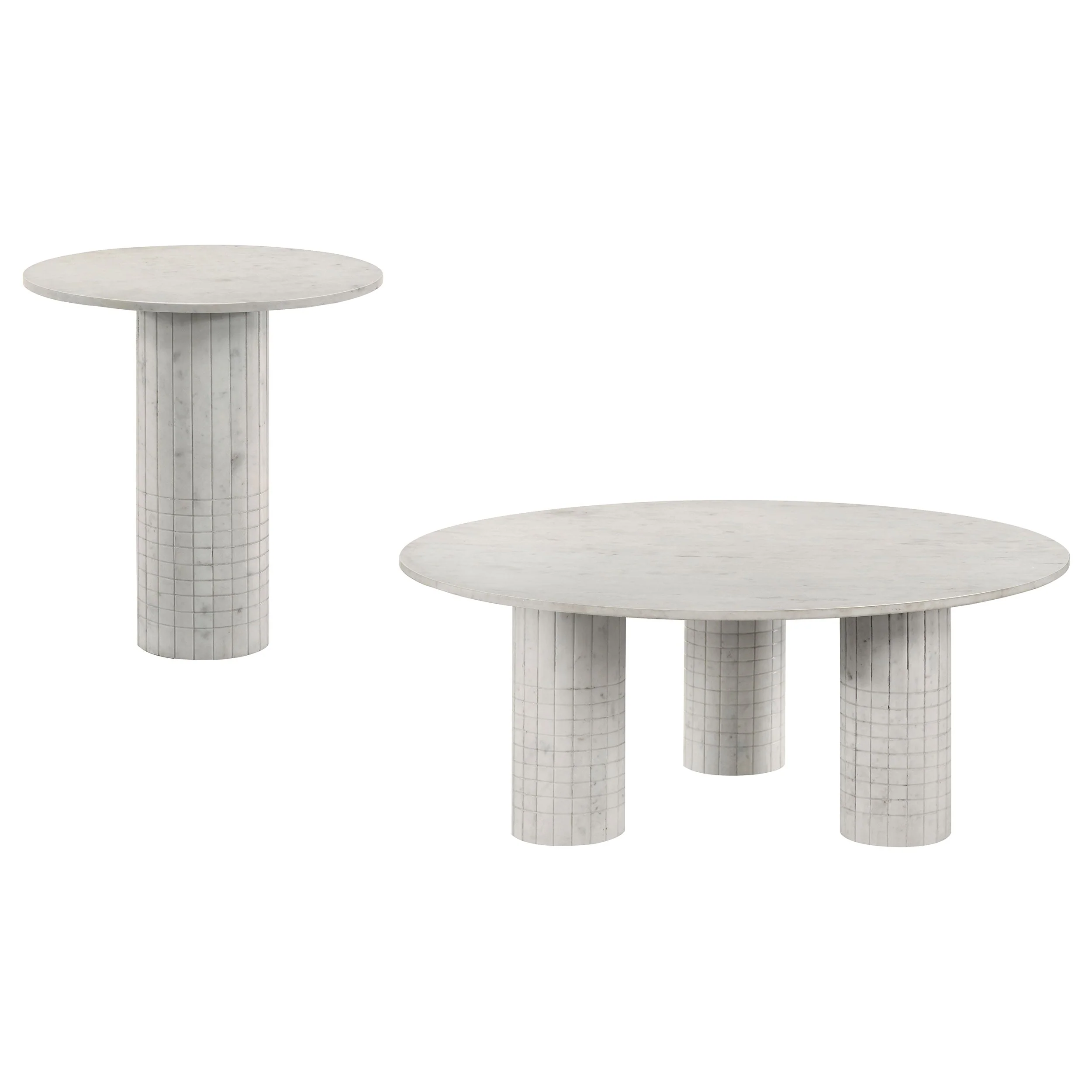 Astoria Marble Coffee and End Table Set - Image 5