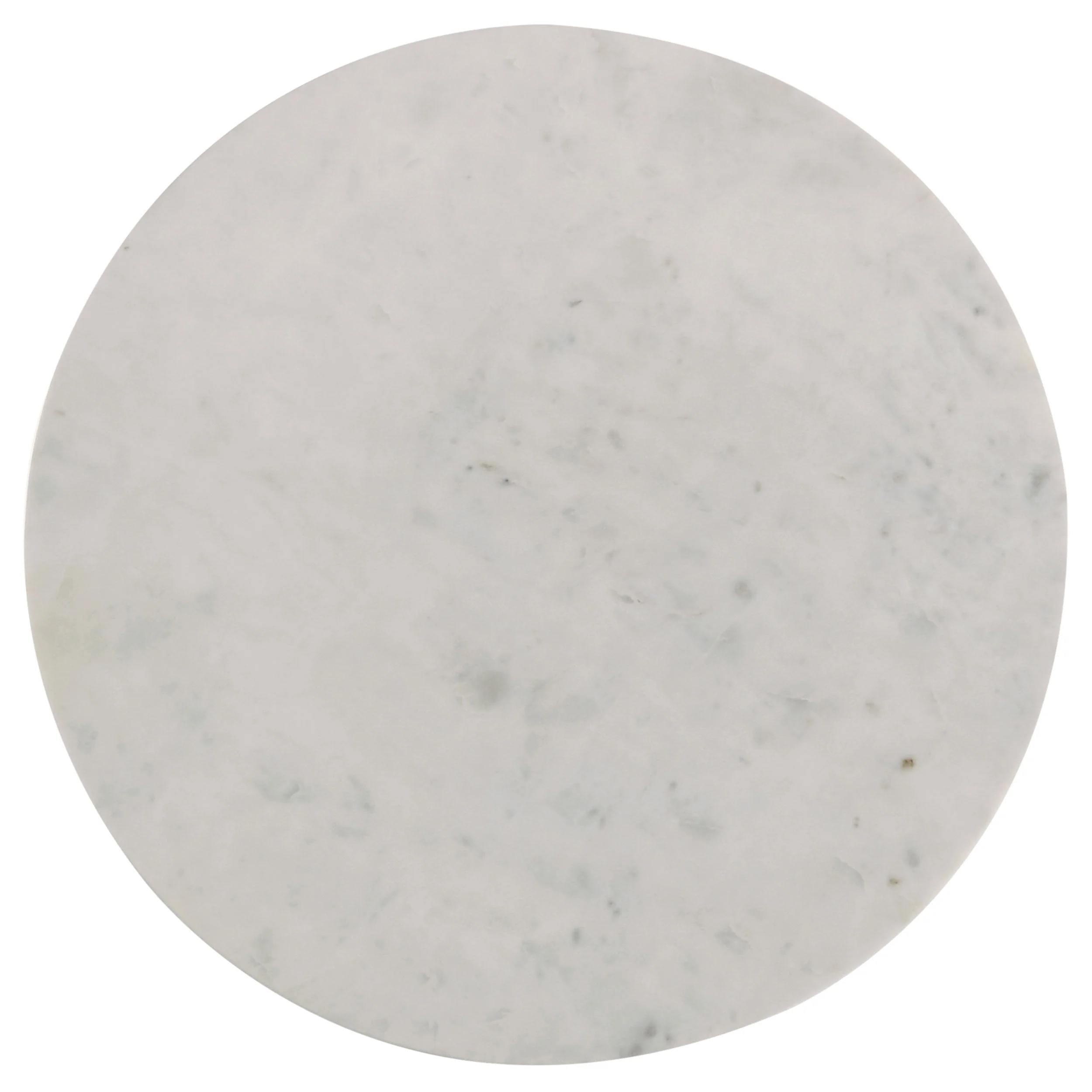 Astoria Round Genuine Marble Side End Table White - Image 4