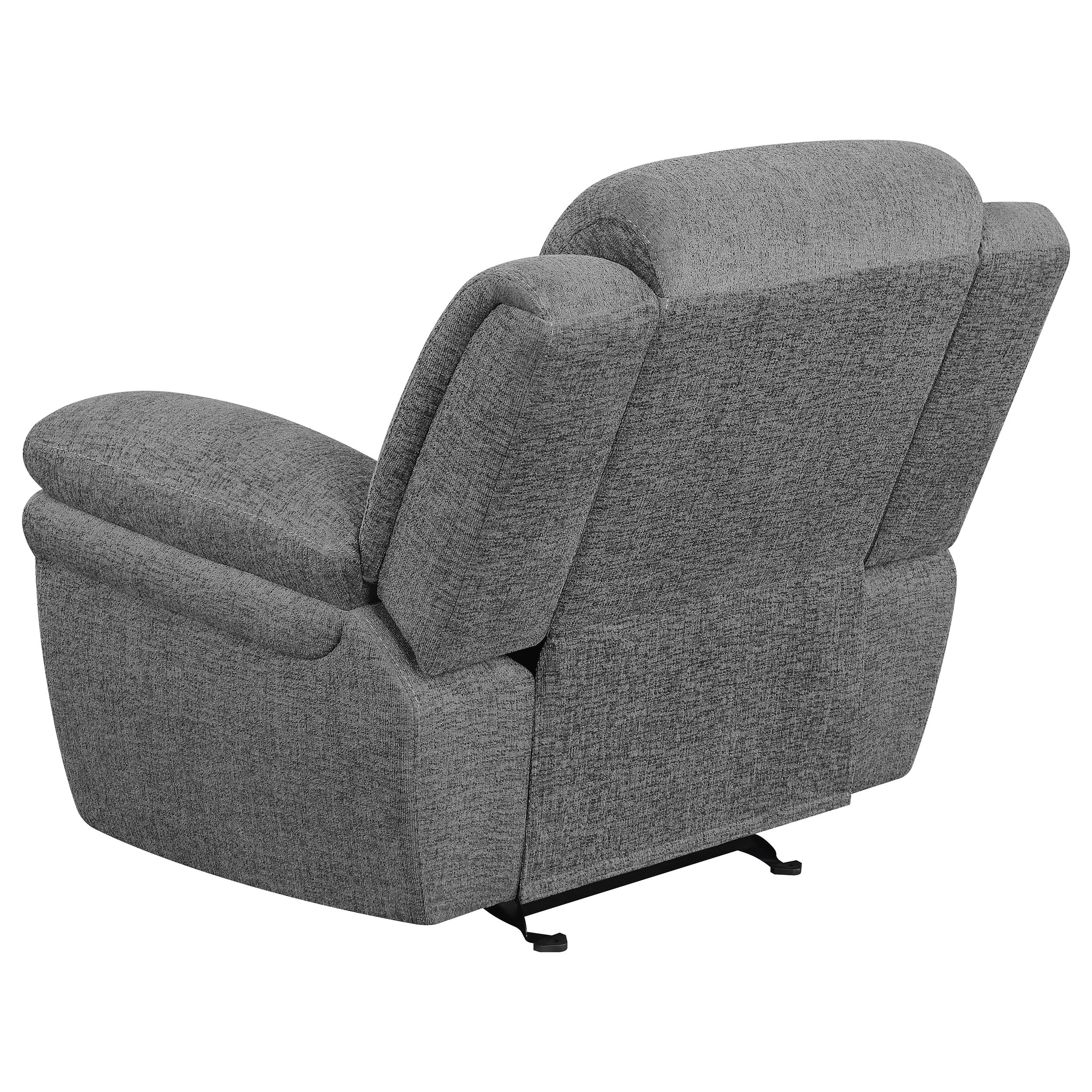 Bahrain Upholstered Glider Recliner Charcoal - Image 8