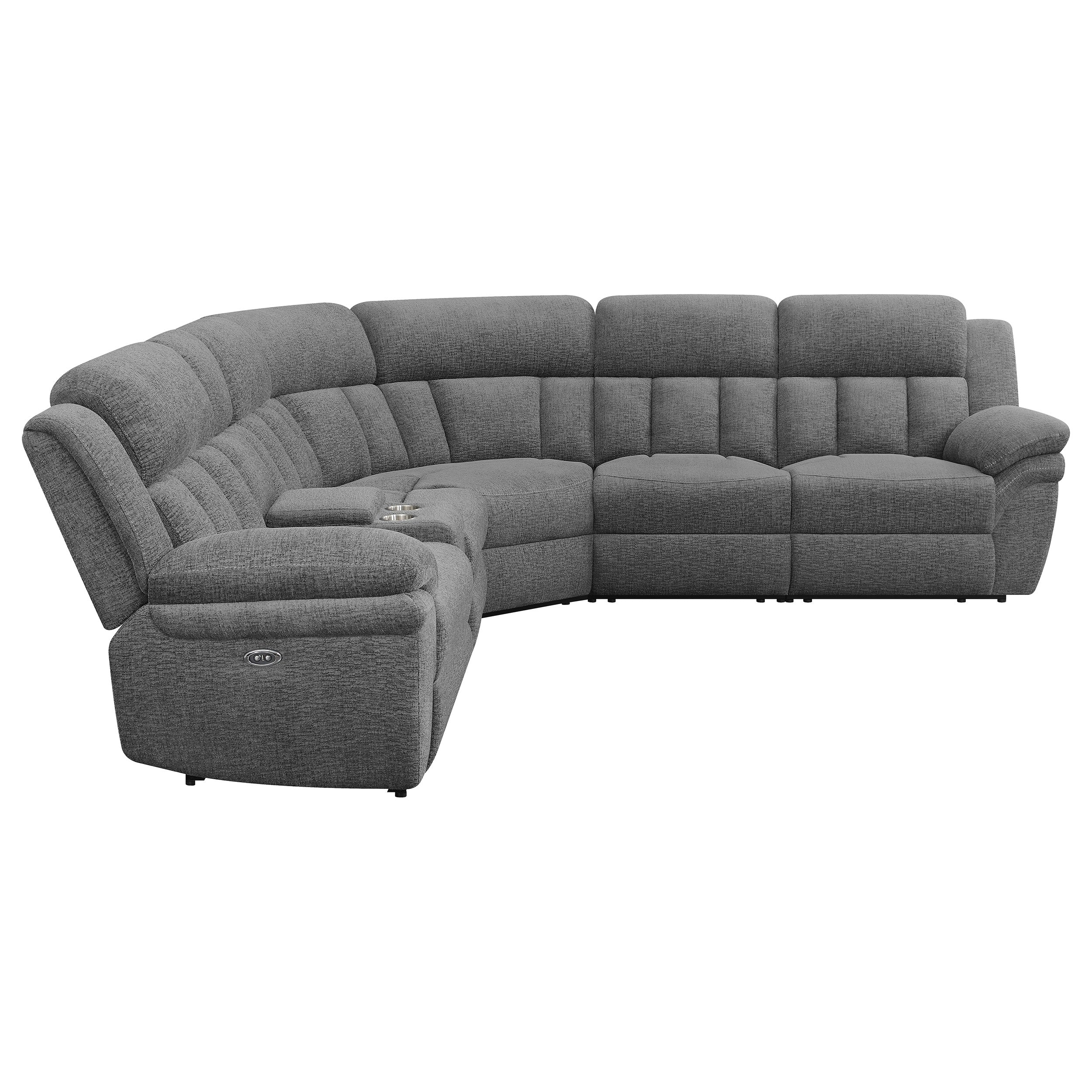 Bahrain 6-piece Modular Power Reclining Sectional Charcoal - Image 7