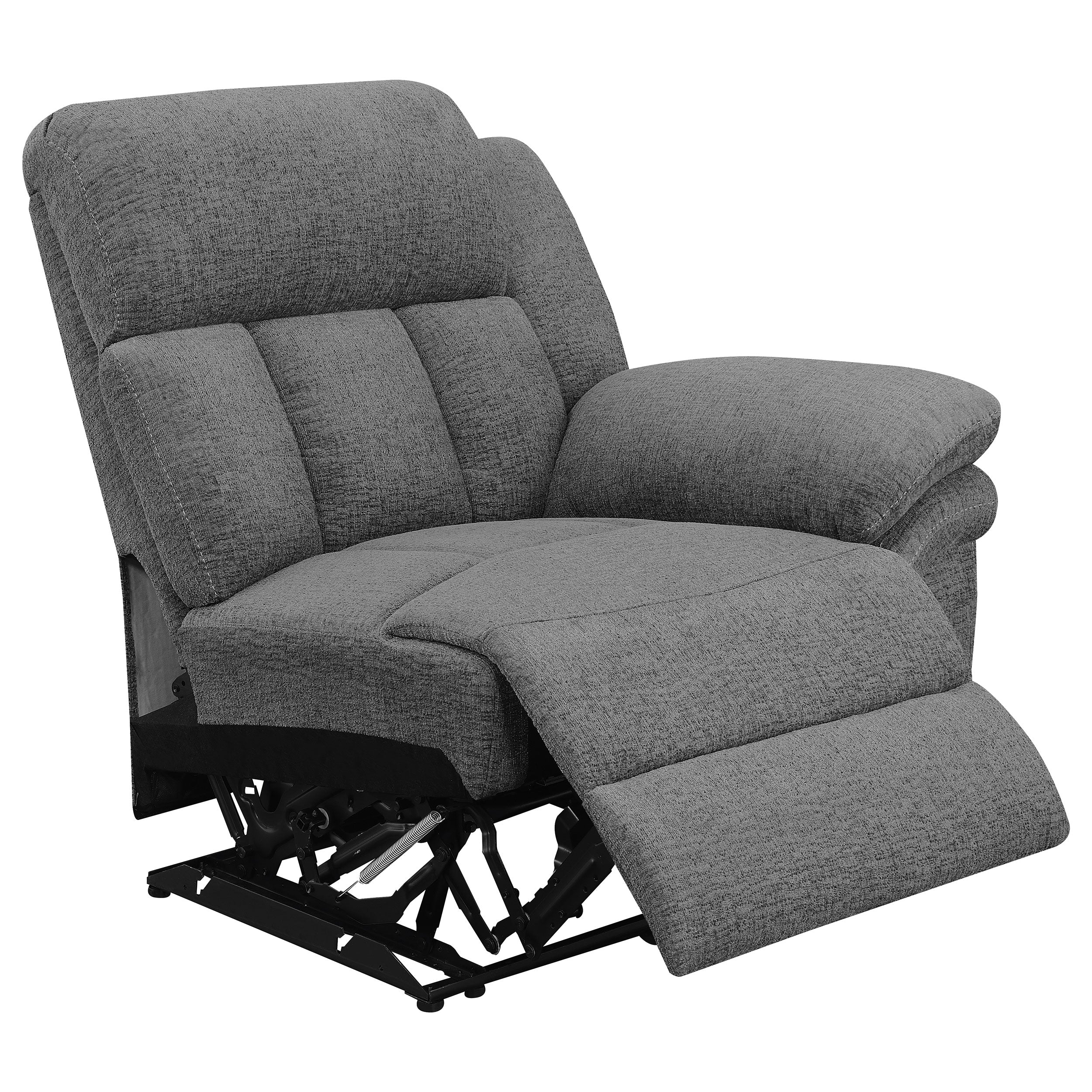 Bahrain Upholstered Motion Loveseat Charcoal - Image 12