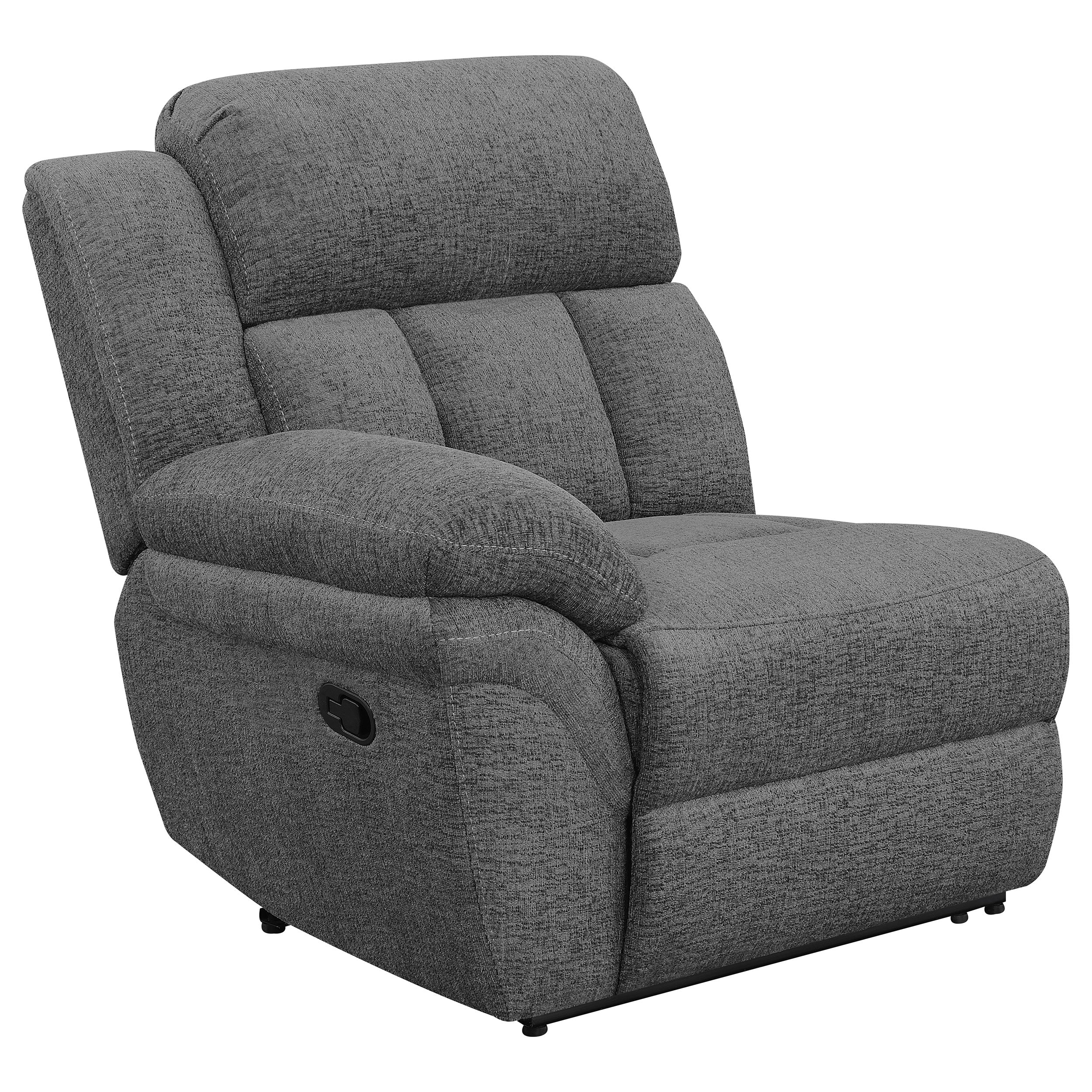 Bahrain Upholstered Motion Loveseat Charcoal - Image 6
