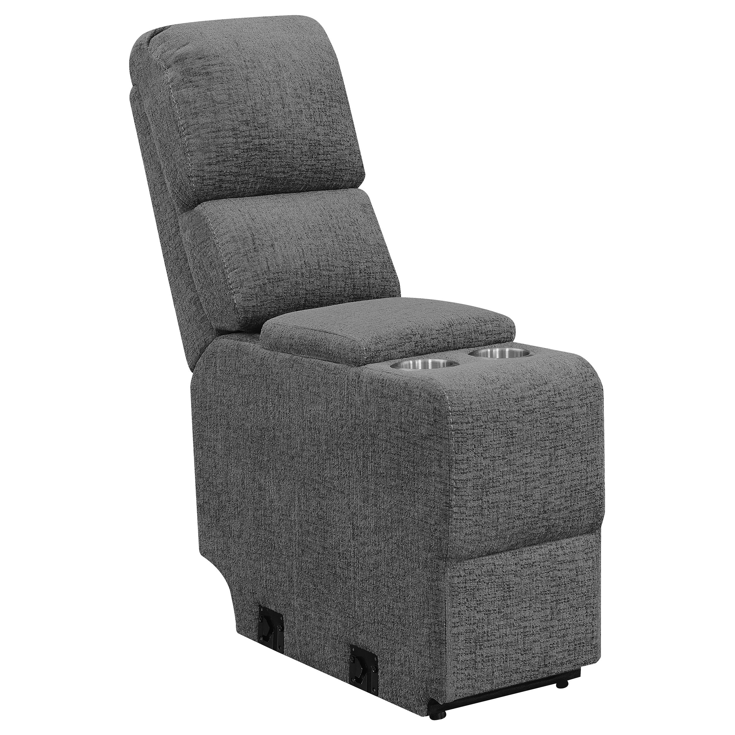 Bahrain Upholstered Motion Loveseat Charcoal - Image 9