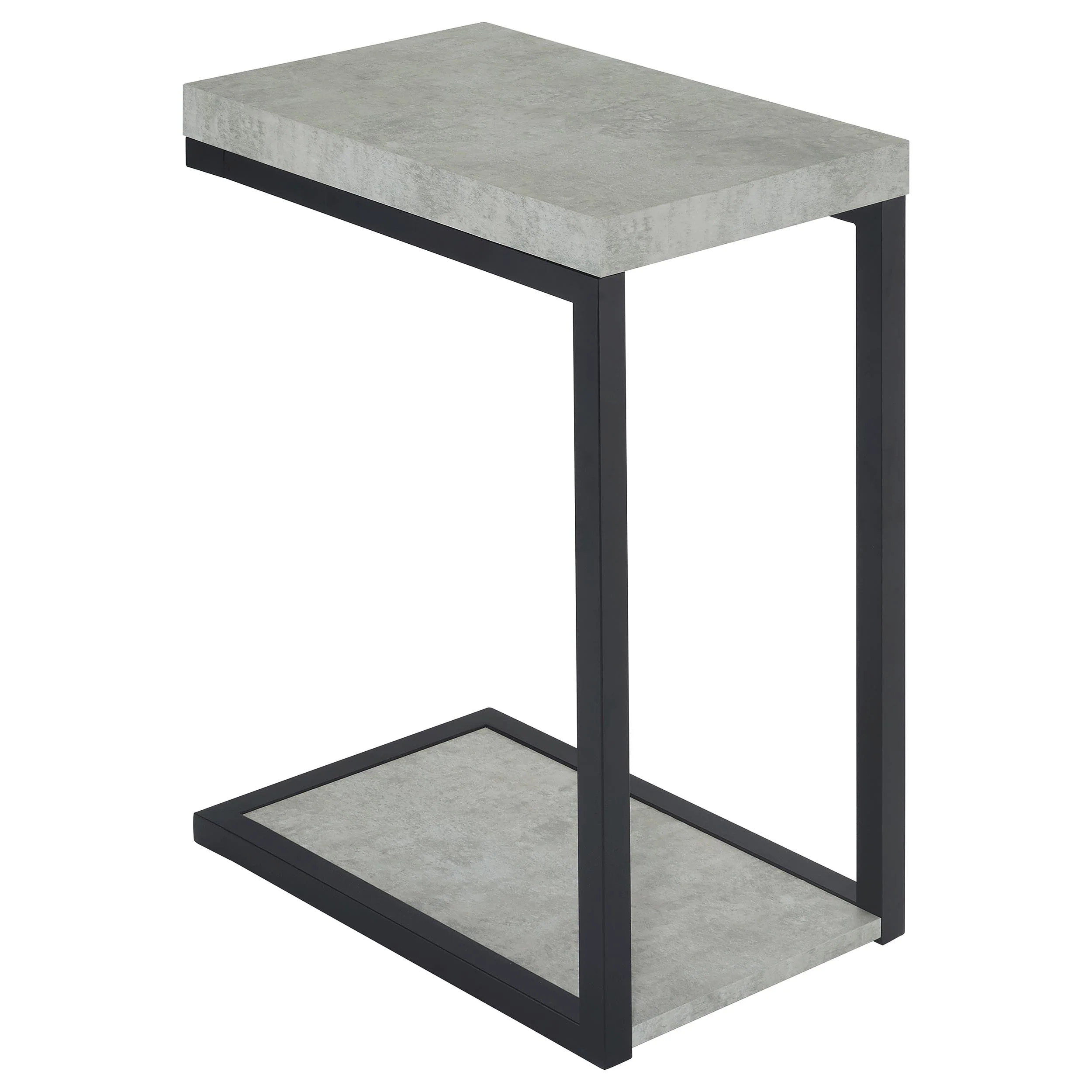 Beck Engineered Wood C-Shape Sofa Side Table - Image 3