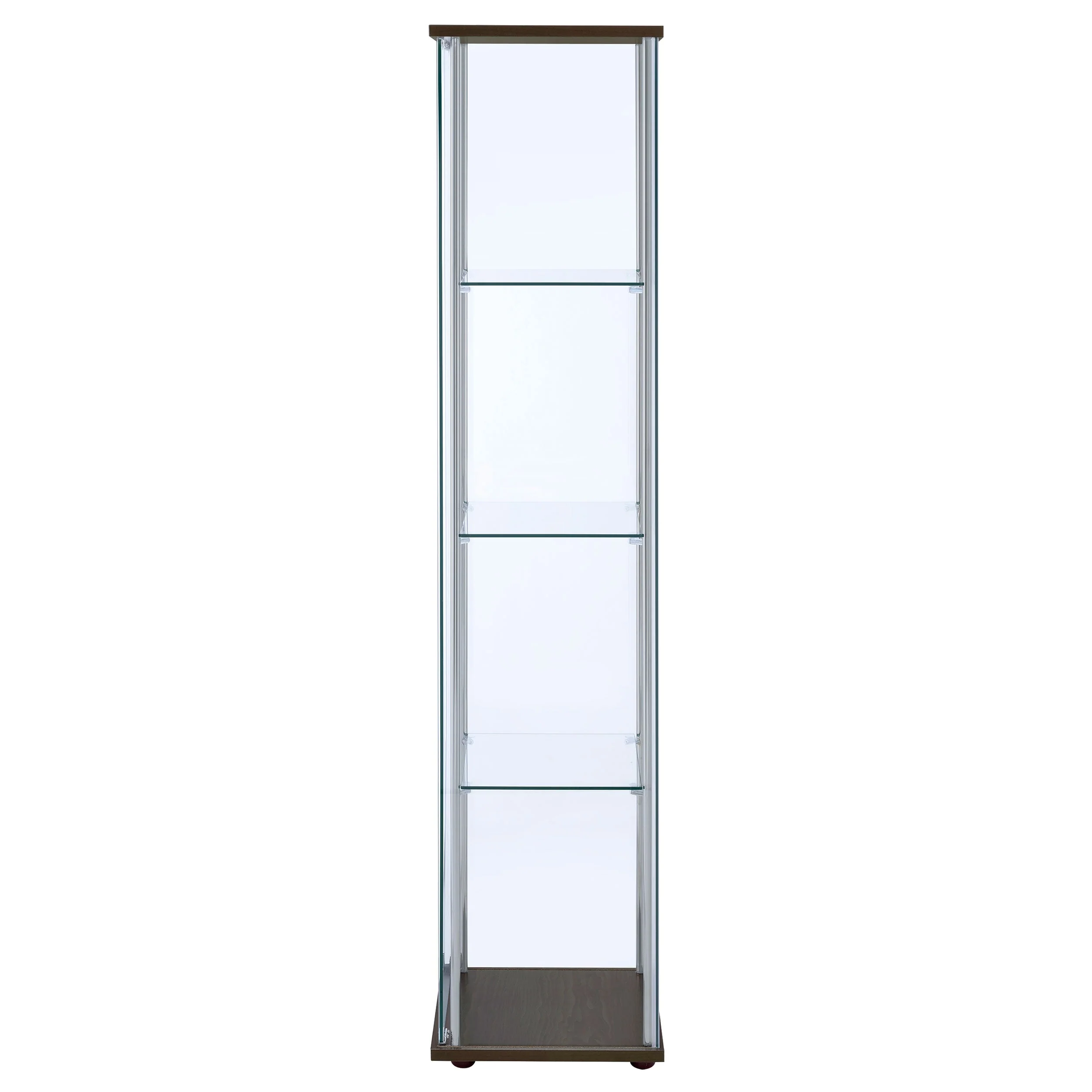 Bellatrix 4-shelf Clear Glass Curio Cabinet - Image 11