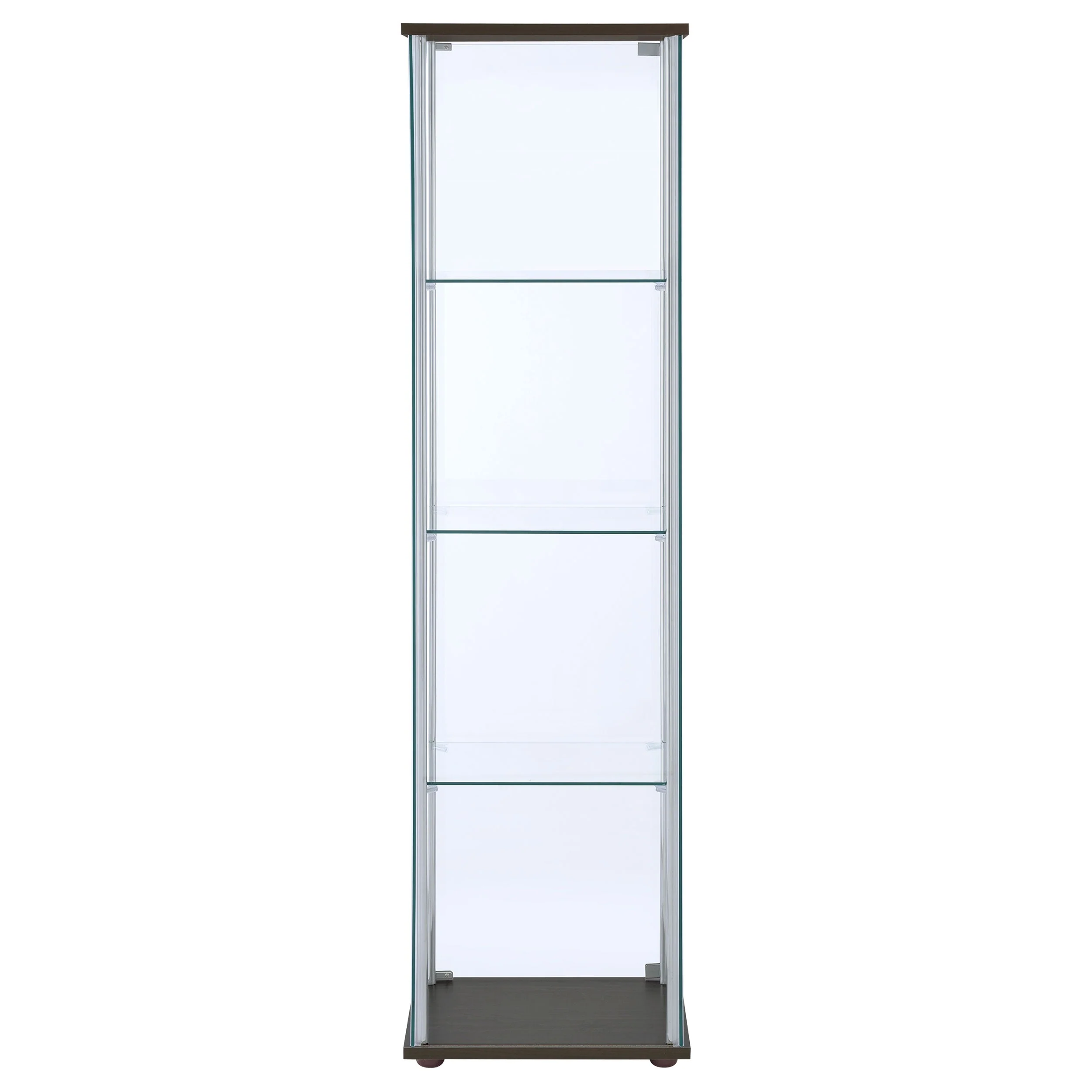Bellatrix 4-shelf Clear Glass Curio Cabinet - Image 15