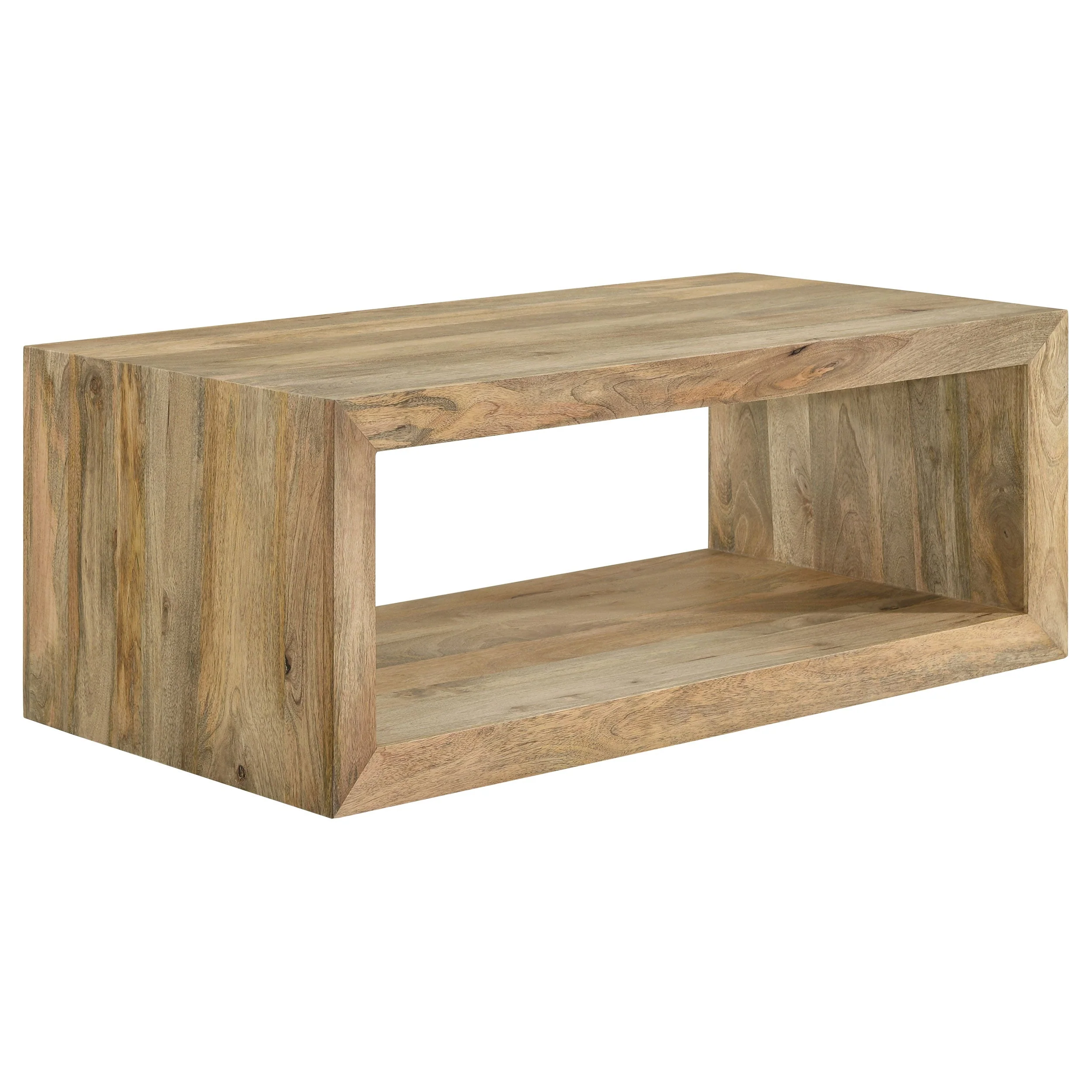 Benton Solid Mango Coffee and End Table Set Natural - Image 15