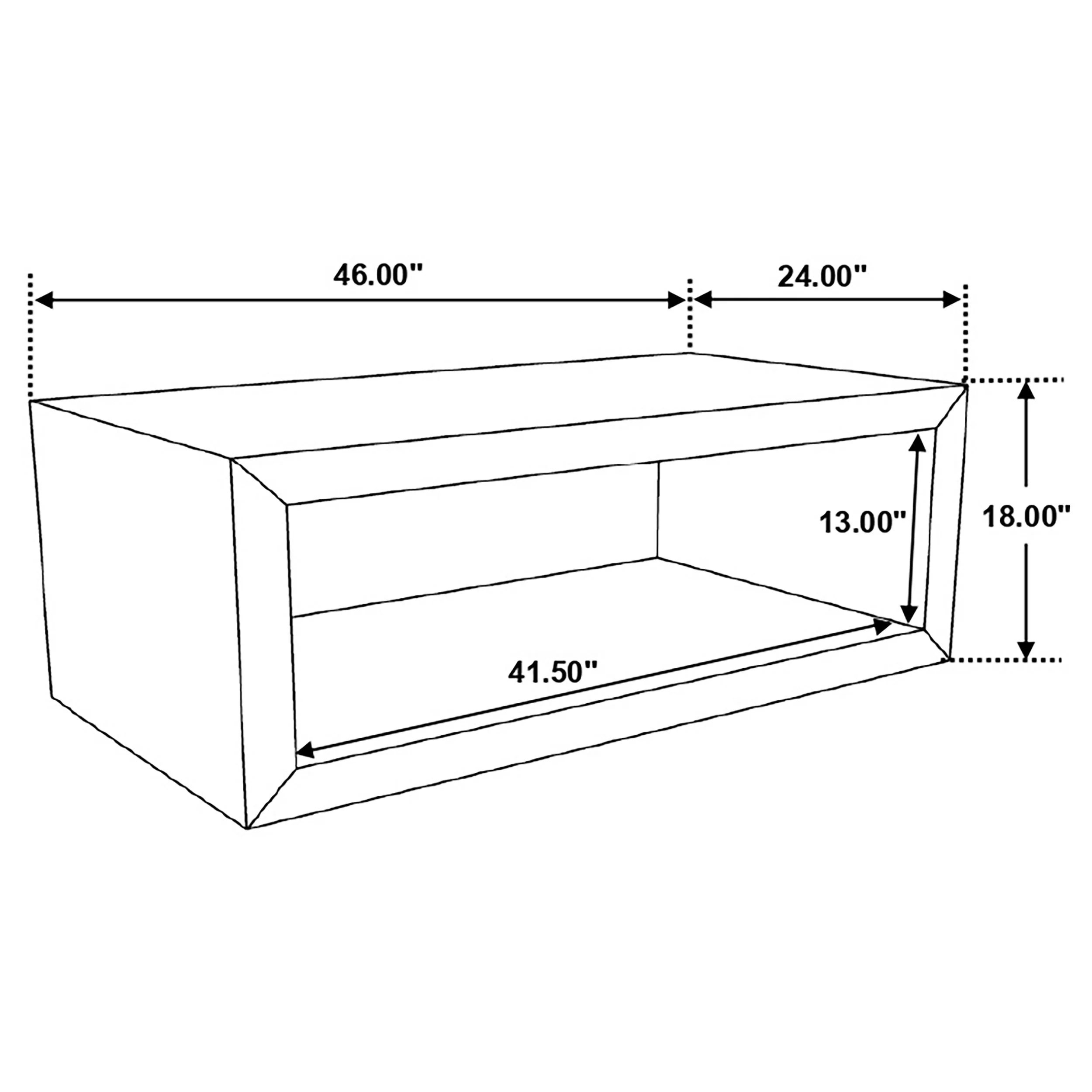 Benton Rectangular Solid Wood Coffee Table Natural - Image 8