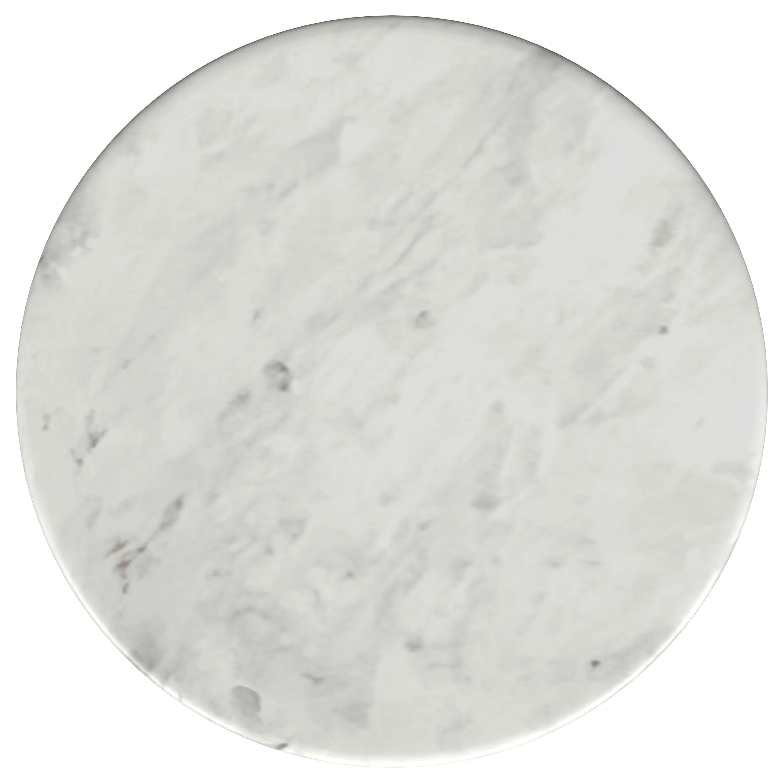 Berkeley Round Marble Top Side Table White and Brown - Image 7