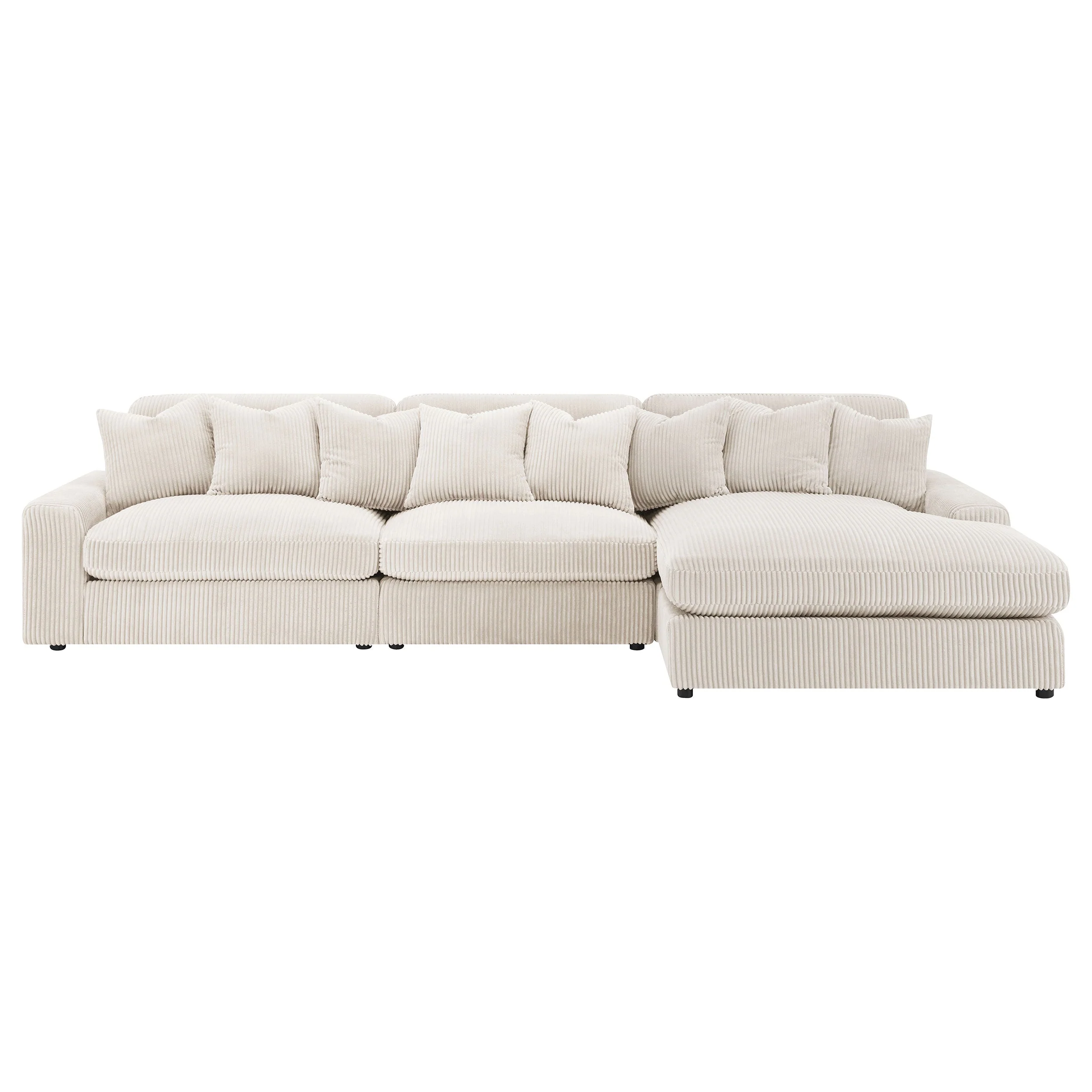 Blaine Upholstered Reversible Chaise Sectional Sofa - Image 17