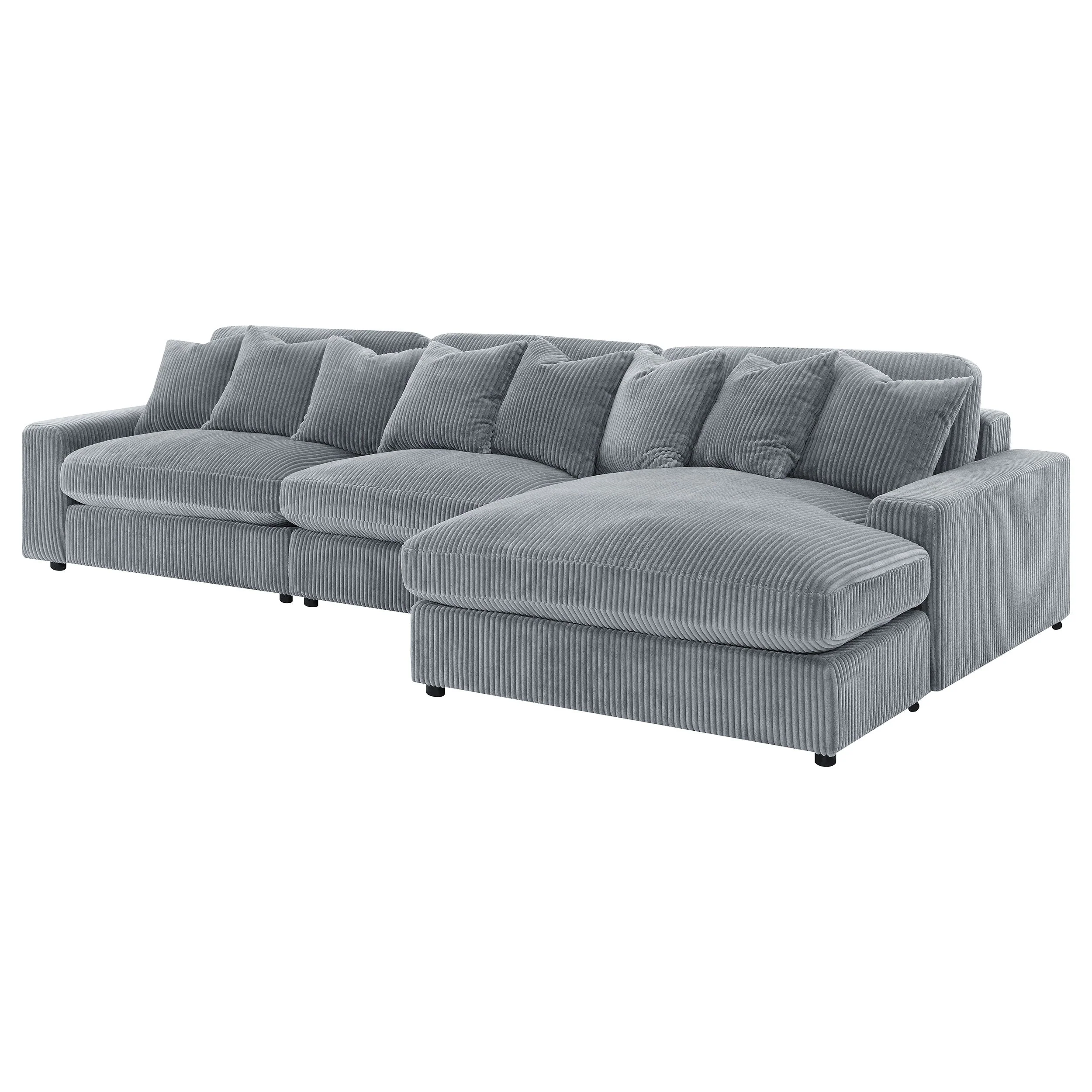 Blaine Upholstered Reversible Chaise Sectional Sofa - Image 27
