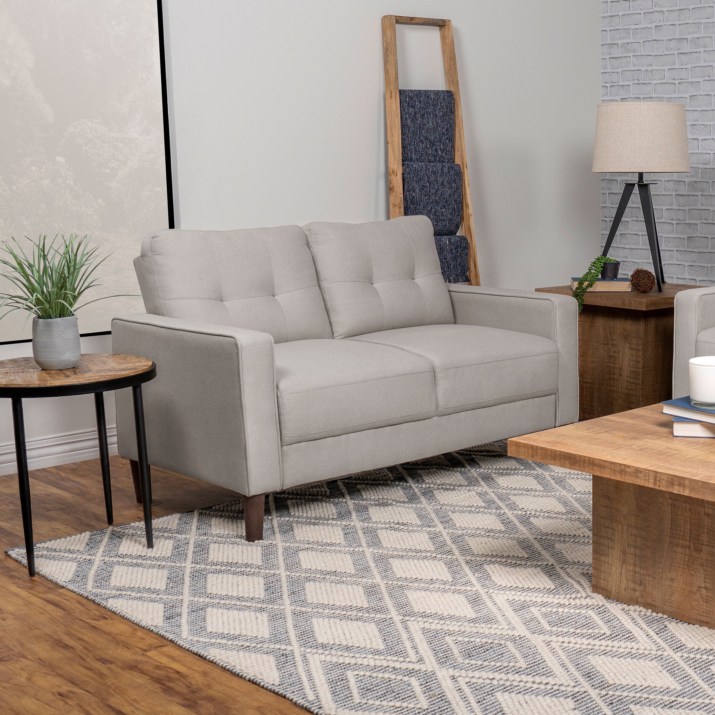 Bowen Upholstered Track Arm Tufted Loveseat - Image 6