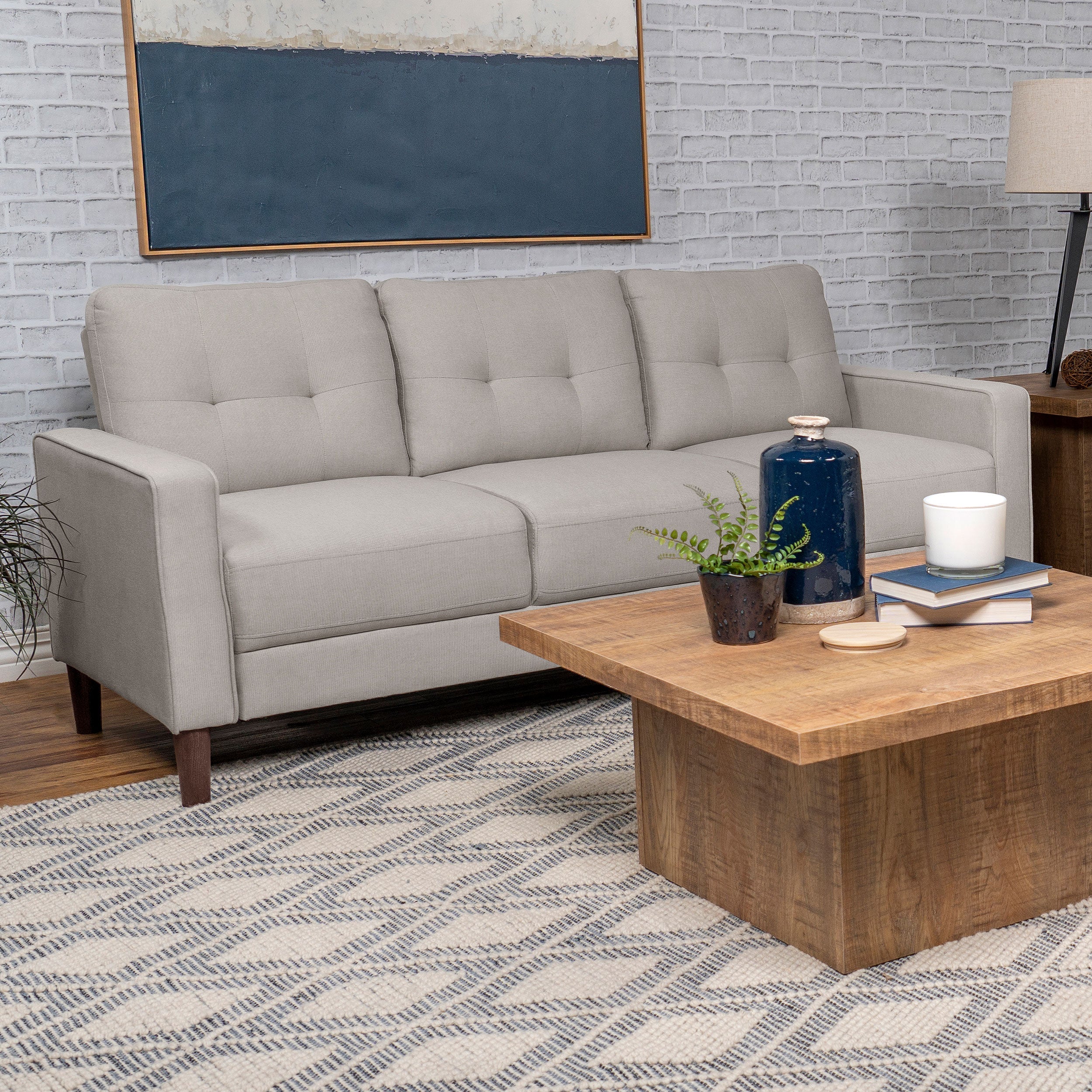 Bowen Upholstered Track Arm Tufted Sofa - Image 6