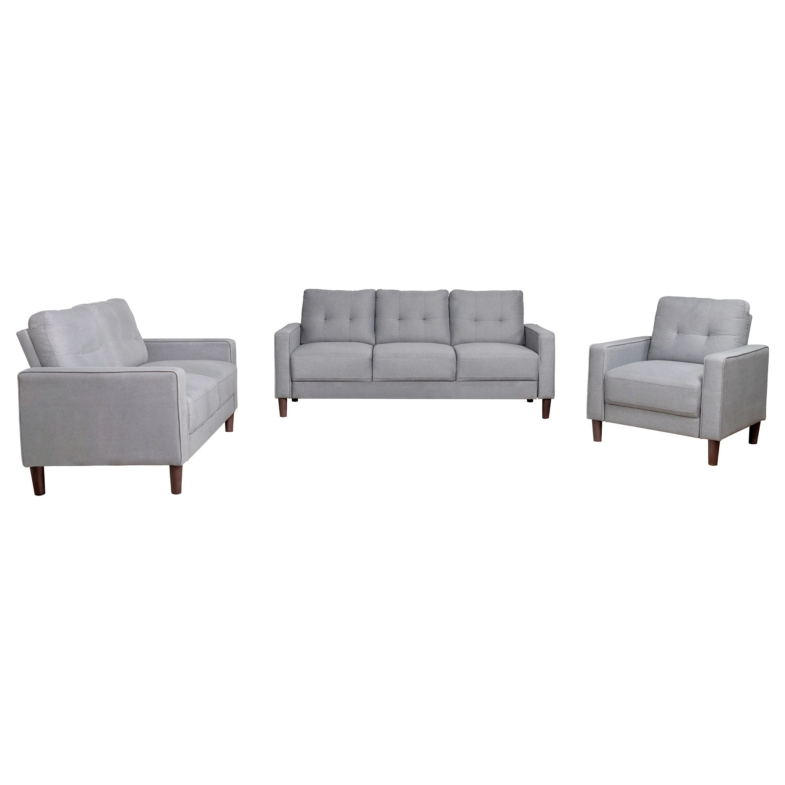 Bowen Upholstered Track Arm Tufted Sofa Set - Image 10