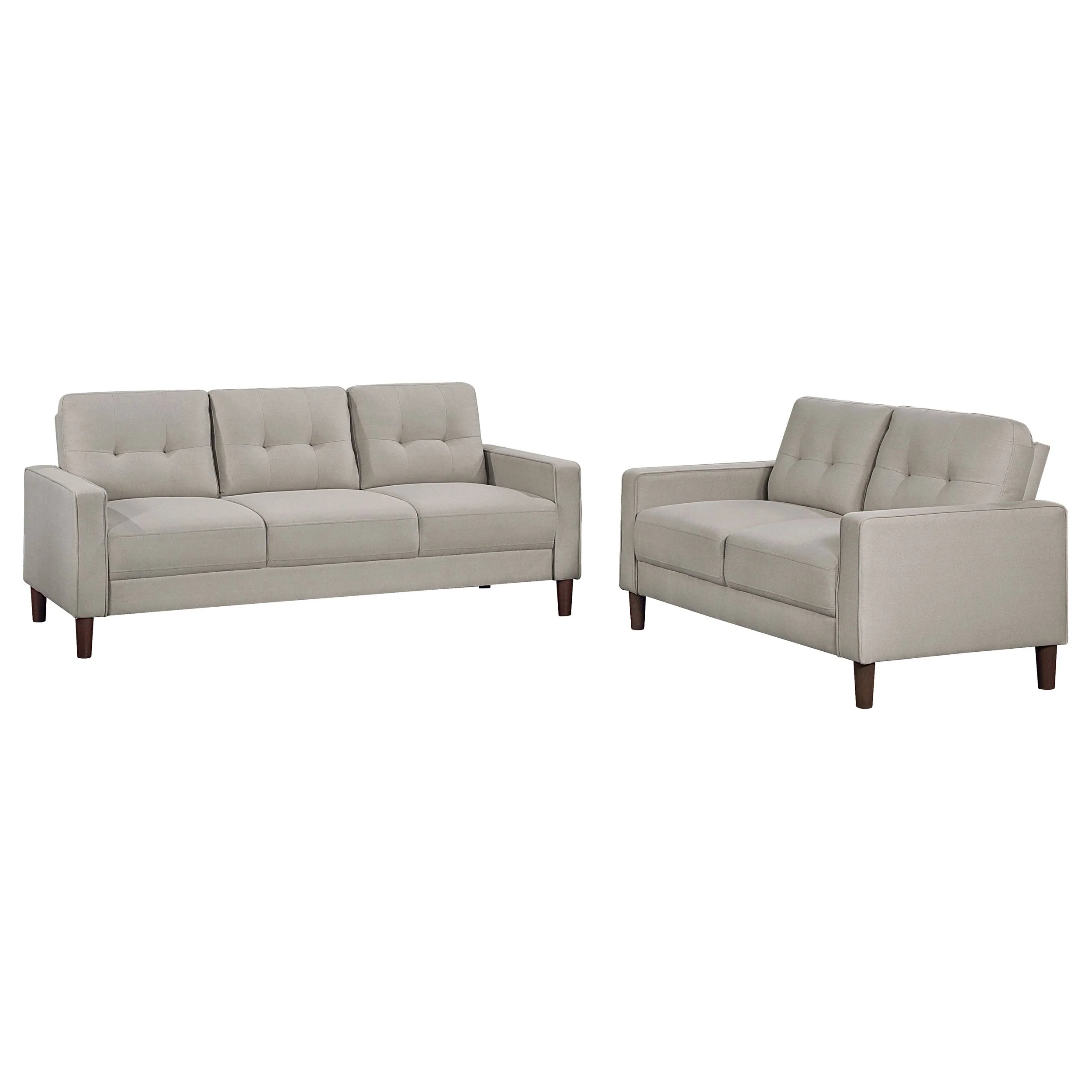 Bowen Upholstered Track Arm Tufted Sofa Set - Image 11