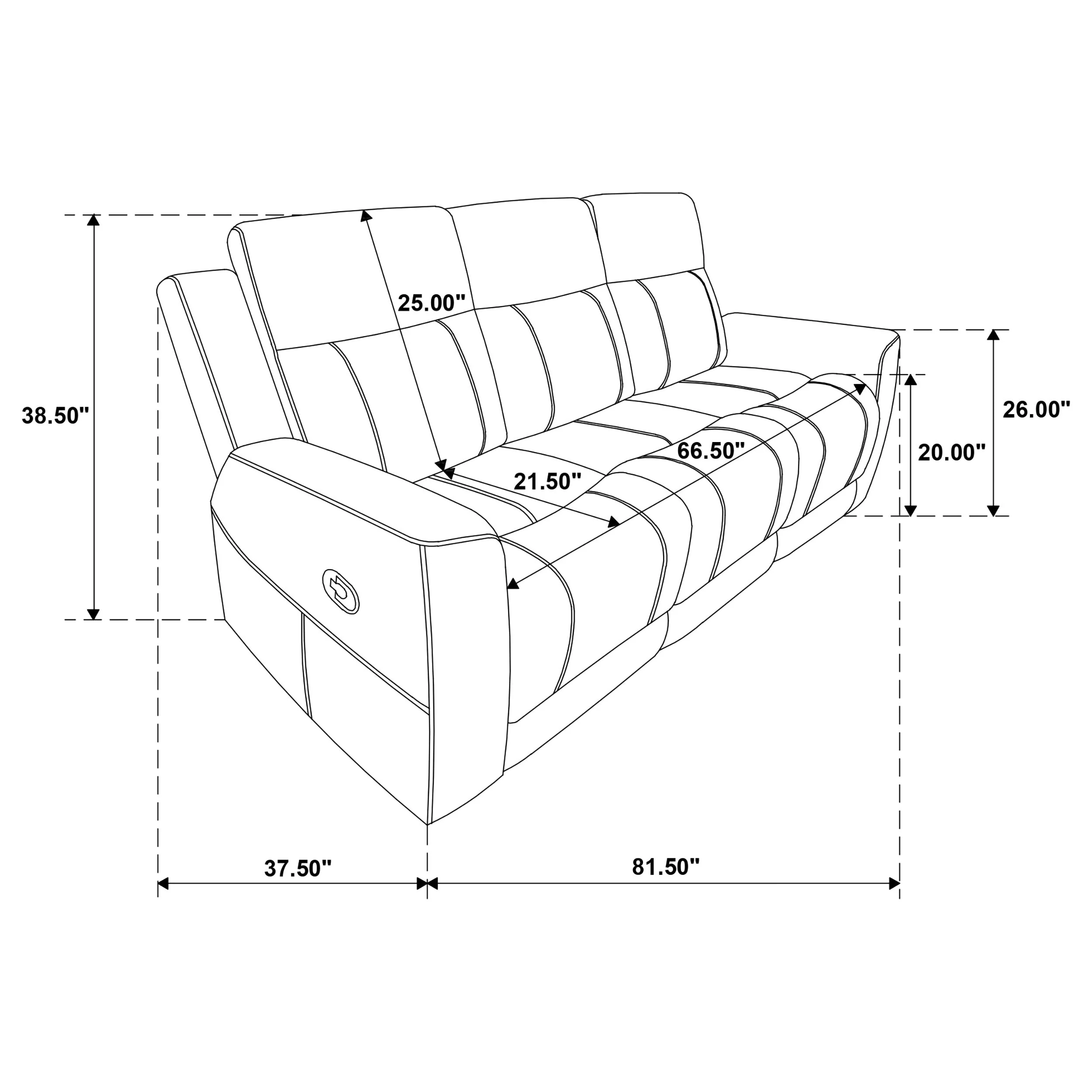 Brentwood Upholstered Motion Reclining Sofa - Image 23