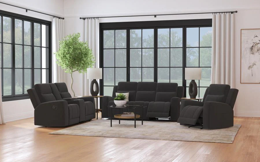Brentwood Upholstered Reclining Sofa Set - Image 3