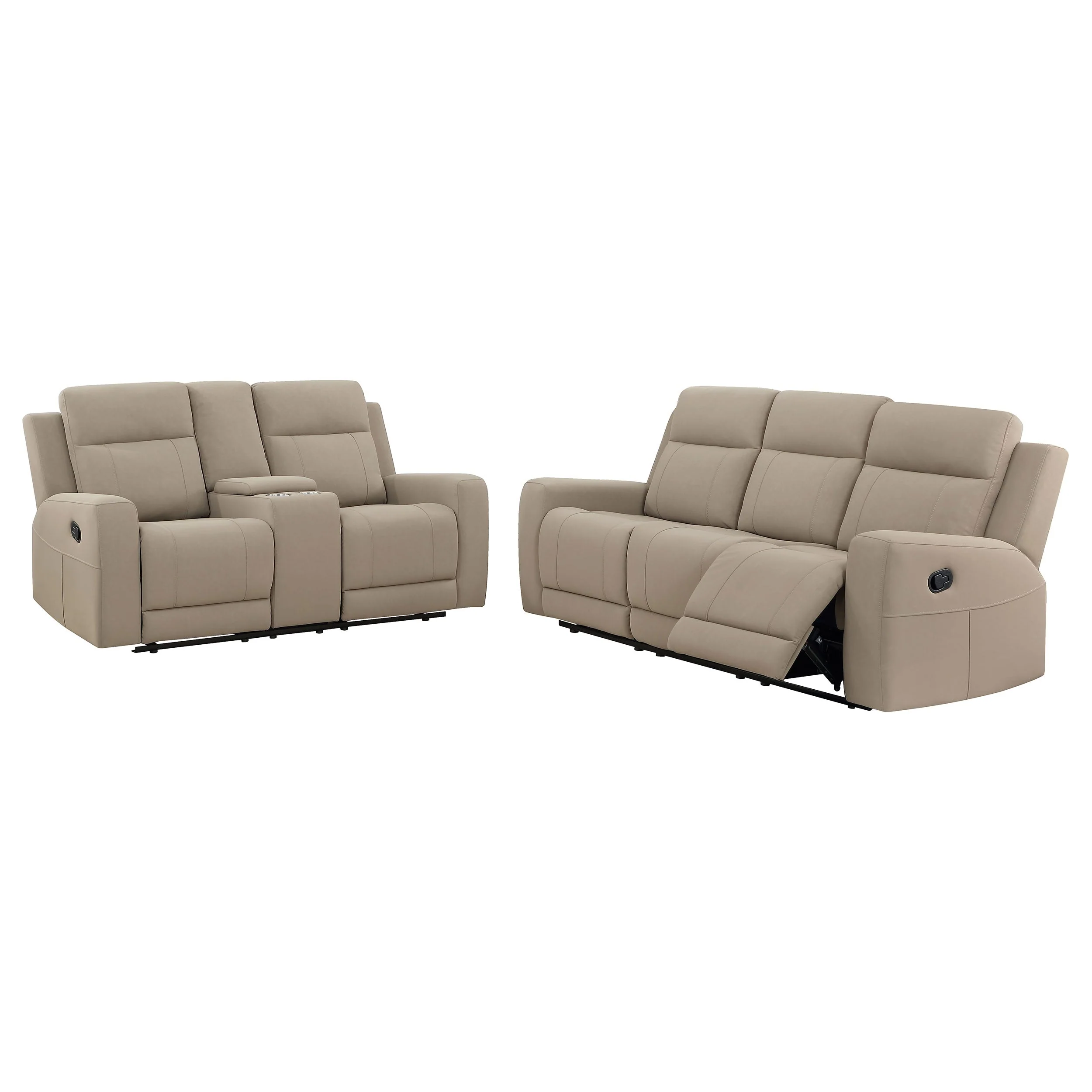 Brentwood Upholstered Reclining Sofa Set - Image 9
