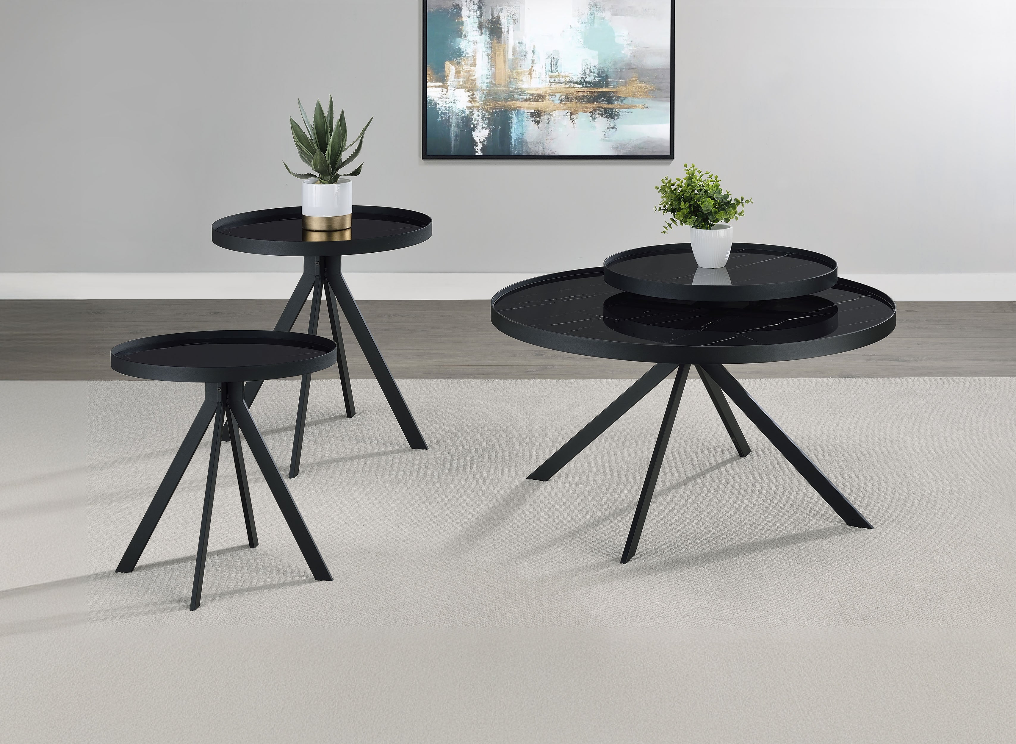 Briggs Round Coffee and End Table Set - Image 8