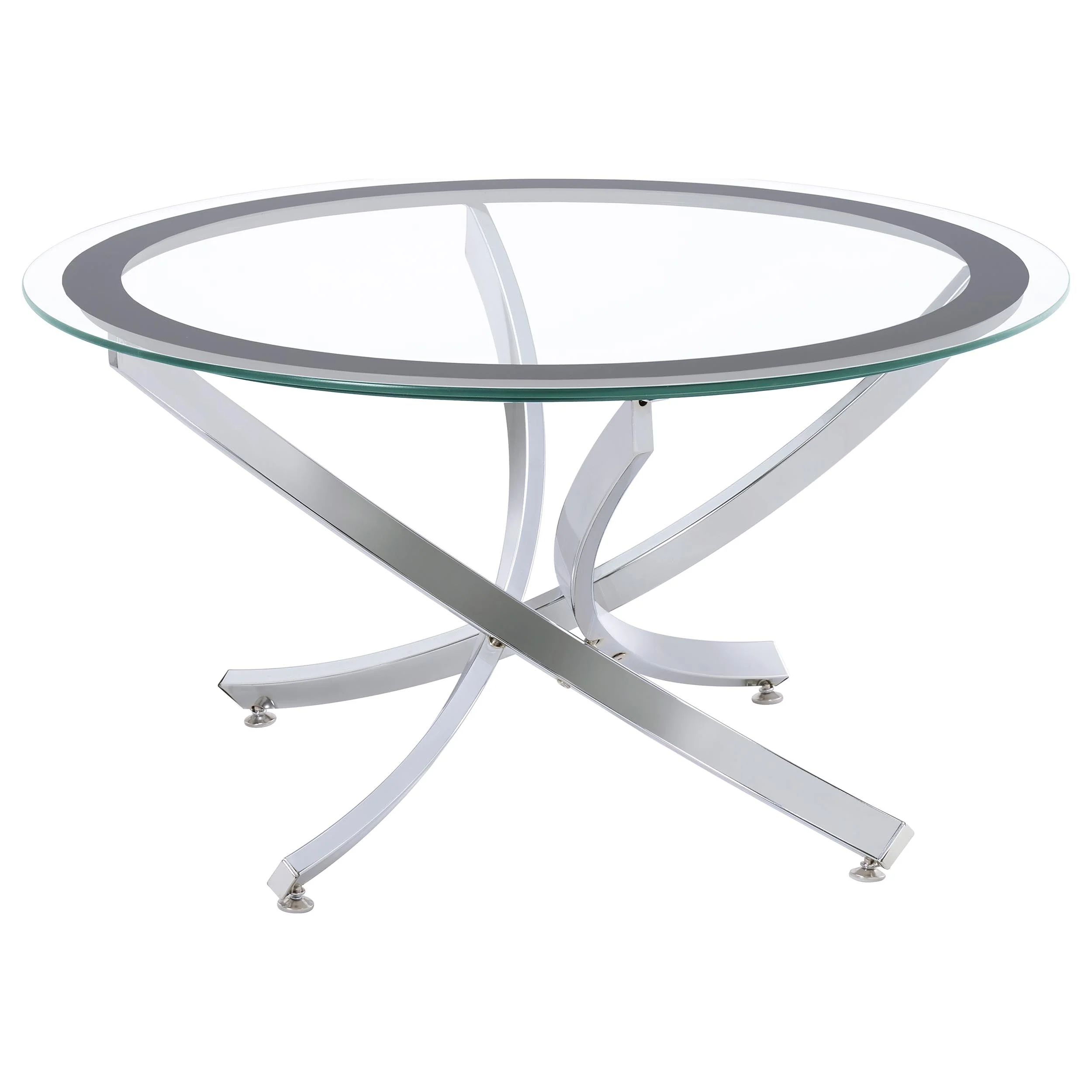 Brooke Round Coffee and End Table Set Brass - Image 16