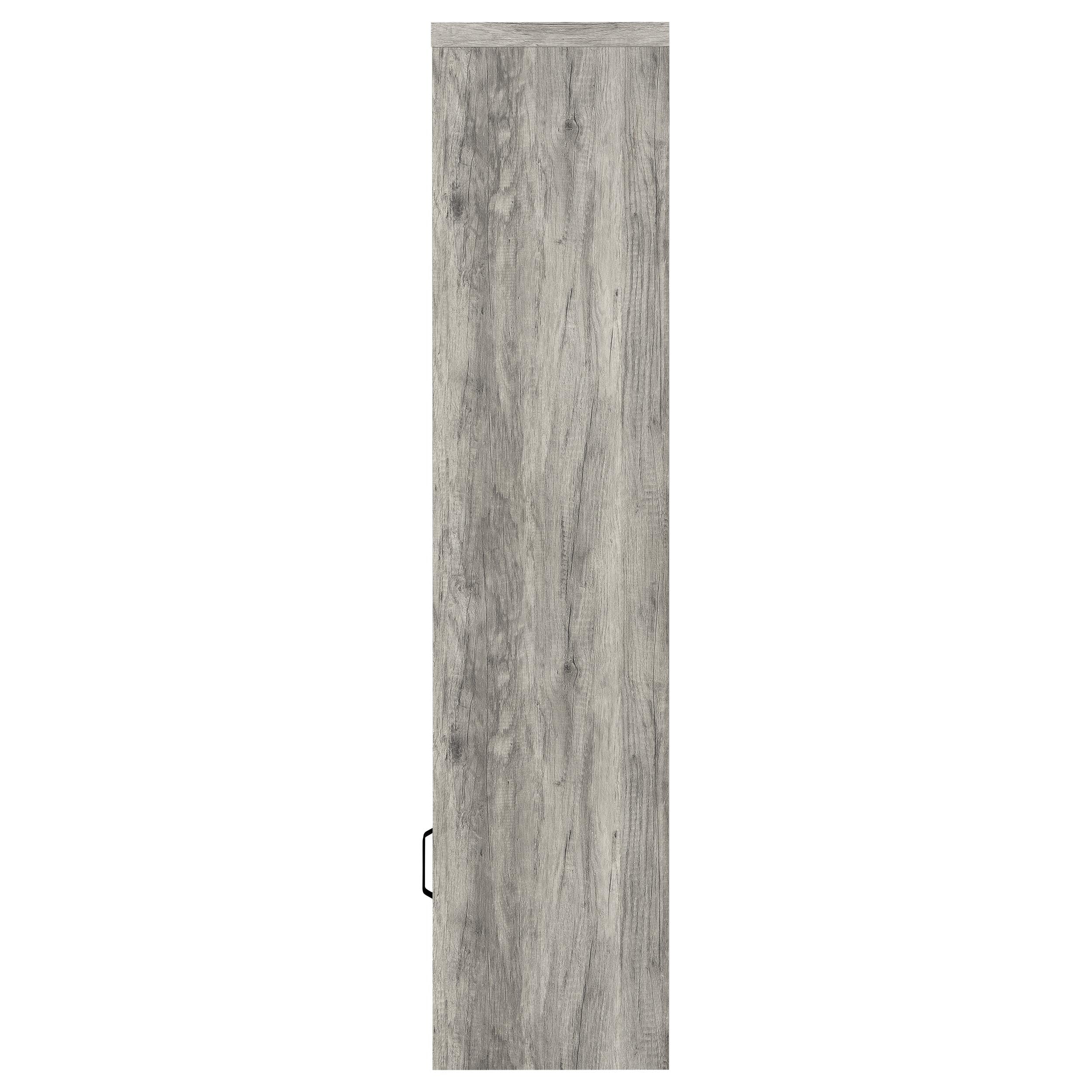Burke 3-shelf Engineered Wood Media Tower Grey Driftwood - Image 6