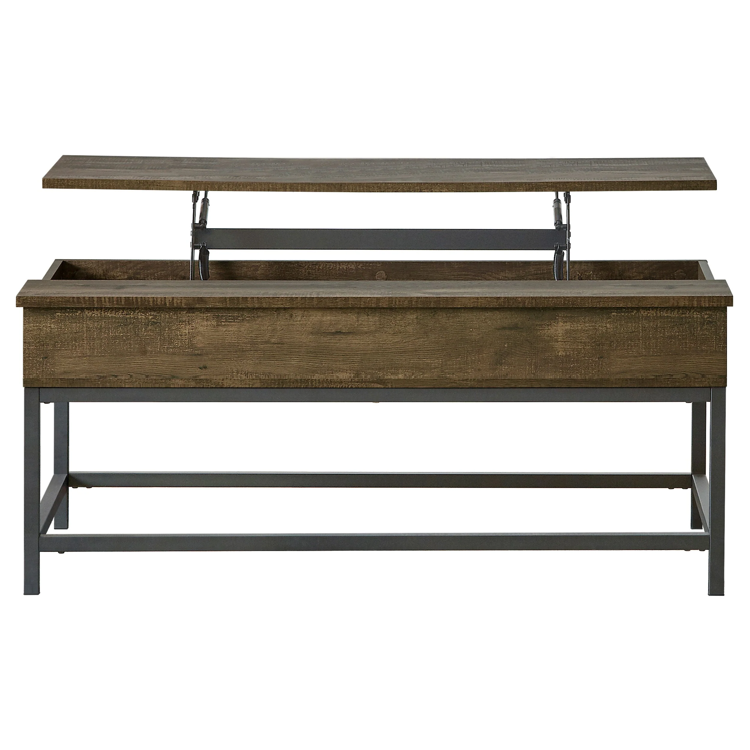 Byers Engineered Wood Lift Top Coffee Table Brown Oak - Image 2
