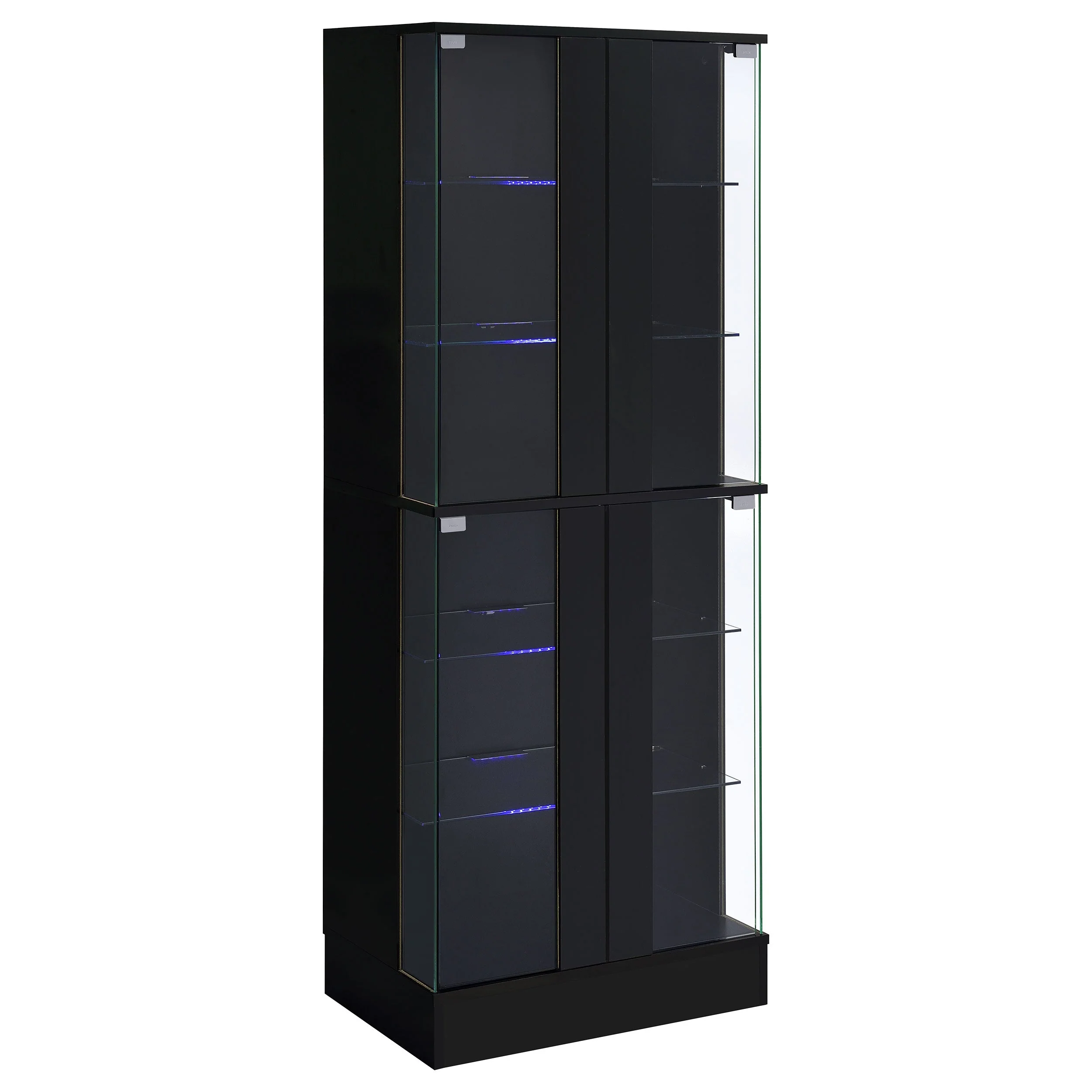 Cabra 4-door LED Curio Display Cabinet High Gloss - Image 10