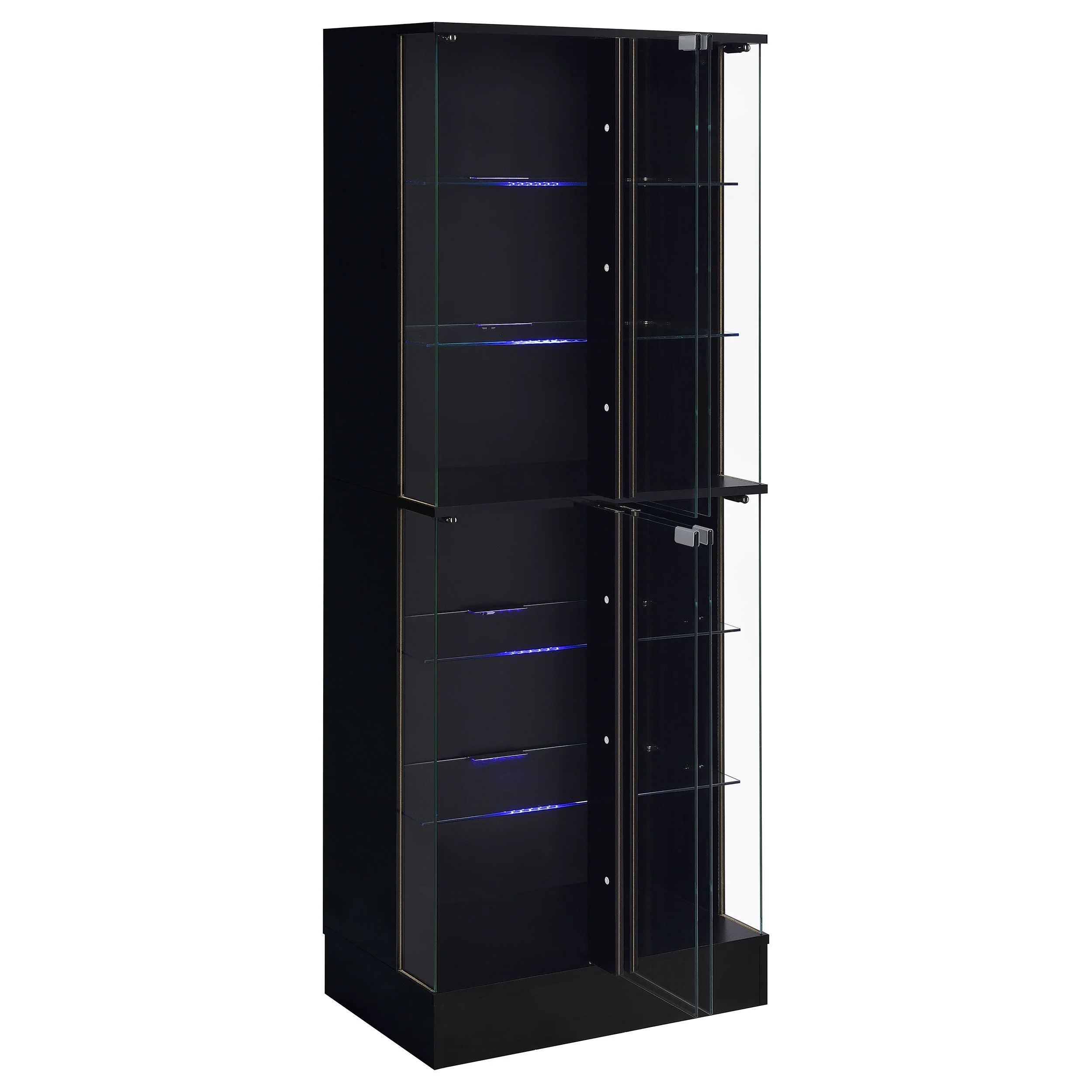 Cabra 4-door LED Curio Display Cabinet High Gloss - Image 12