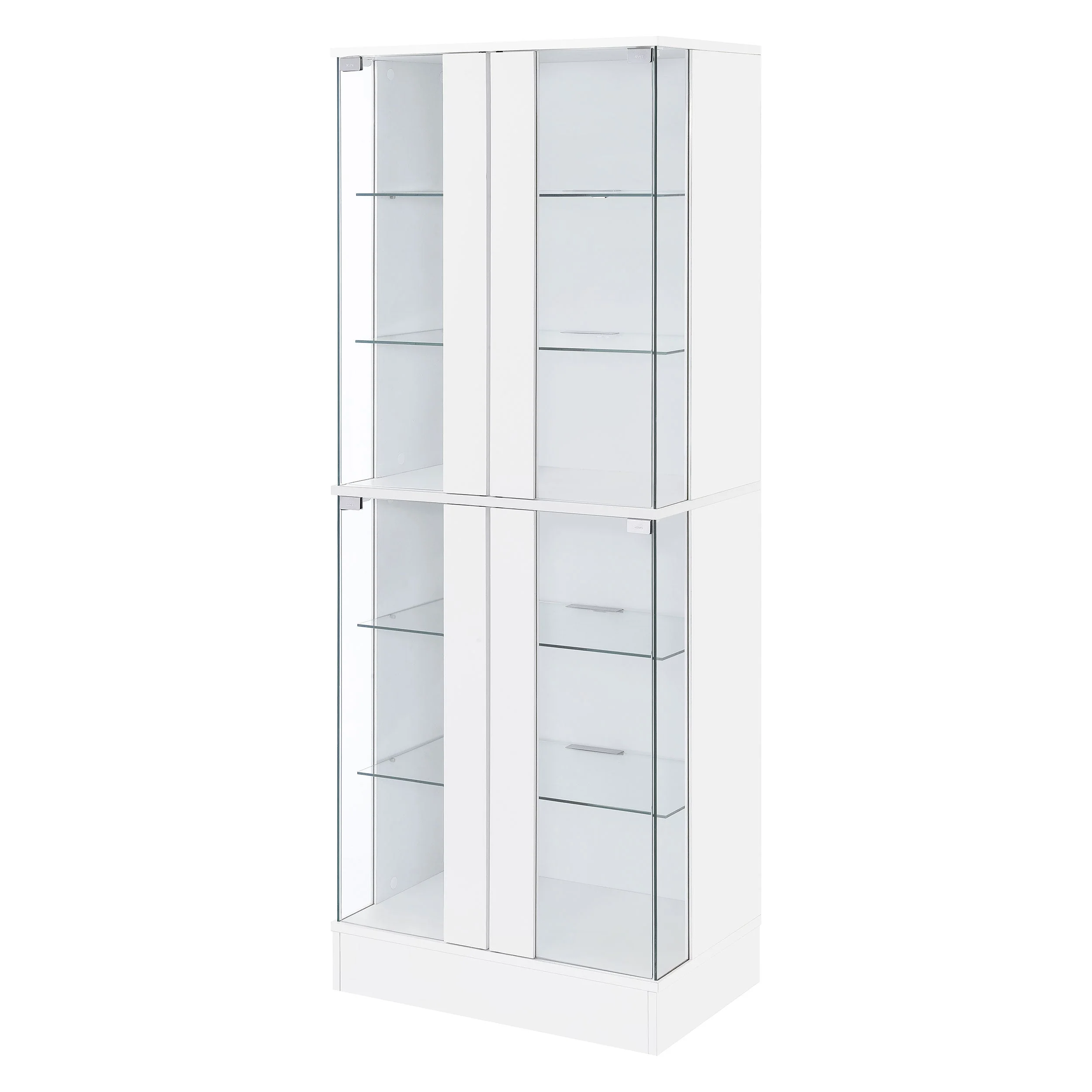 Cabra 4-door LED Curio Display Cabinet High Gloss - Image 15