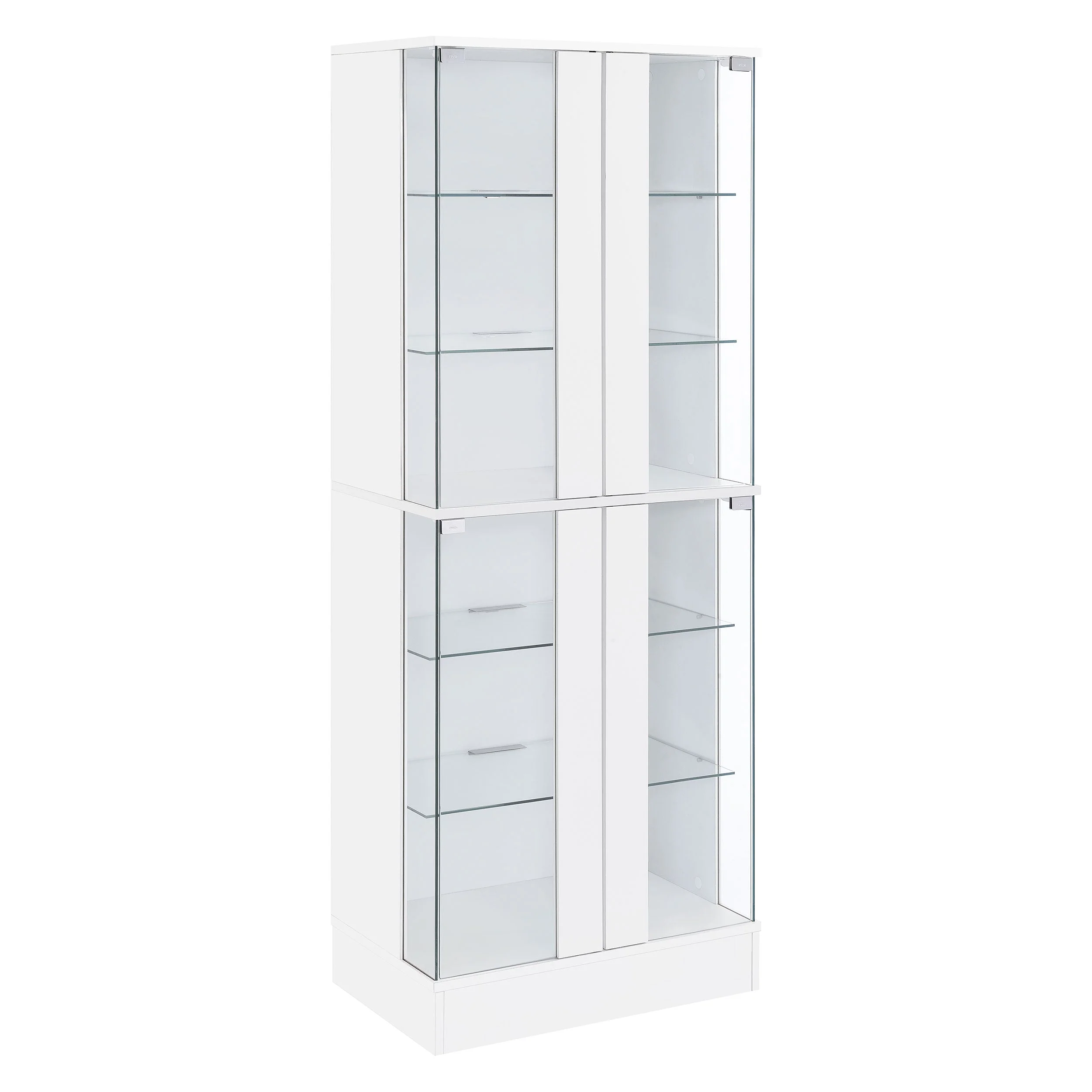 Cabra 4-door LED Curio Display Cabinet High Gloss - Image 3