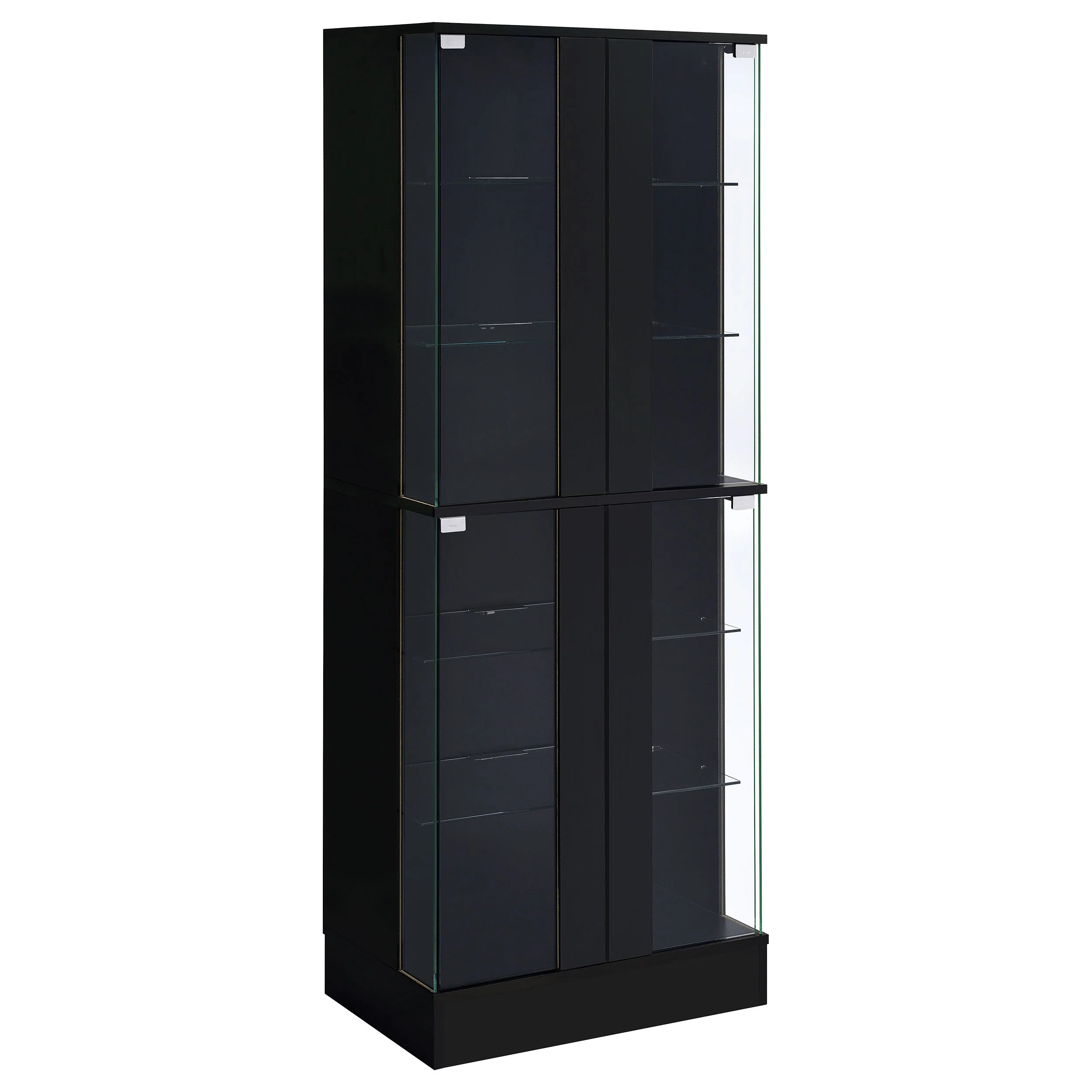 Cabra 4-door LED Curio Display Cabinet High Gloss - Image 4