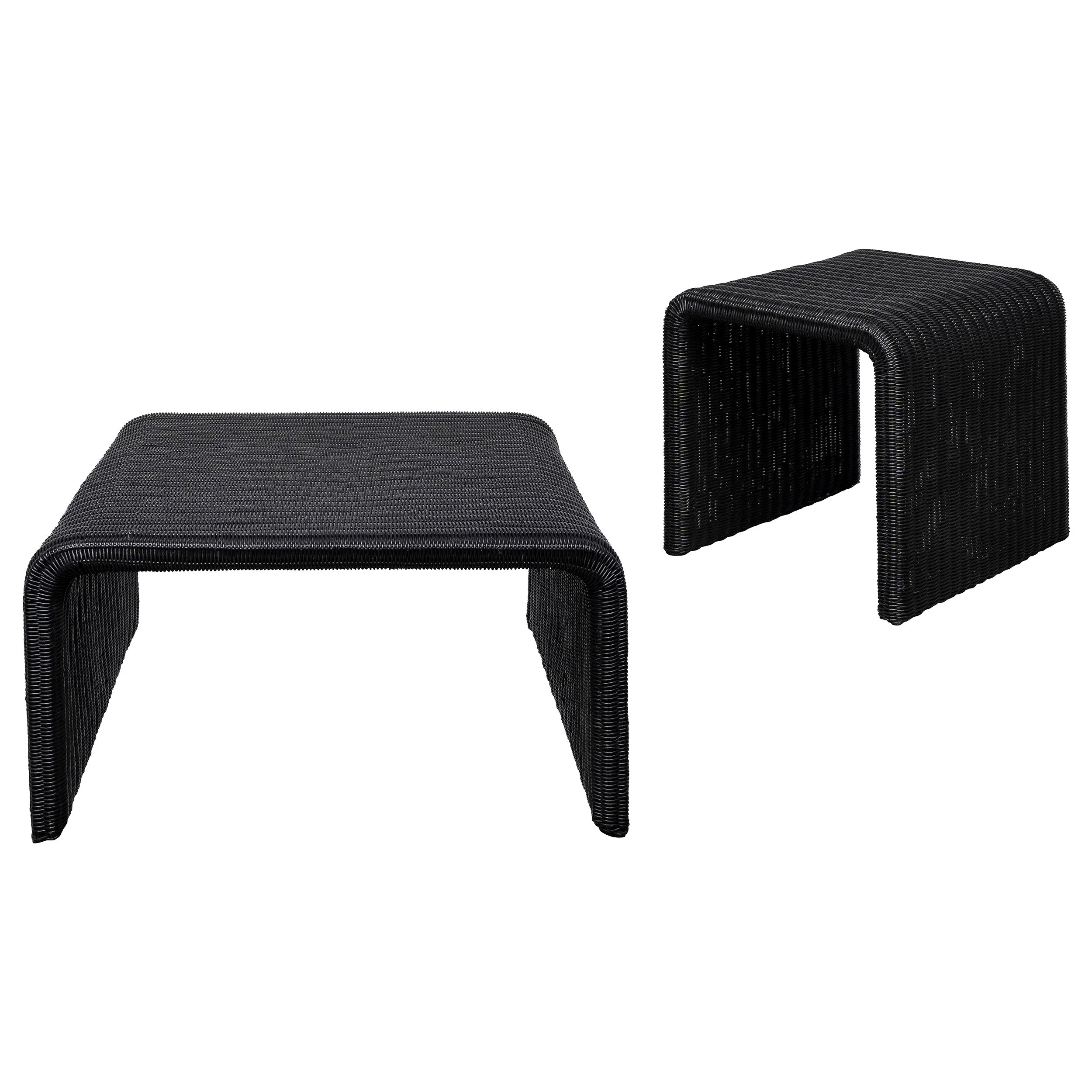 Cahya Rattan Coffee and End Table Set - Image 11
