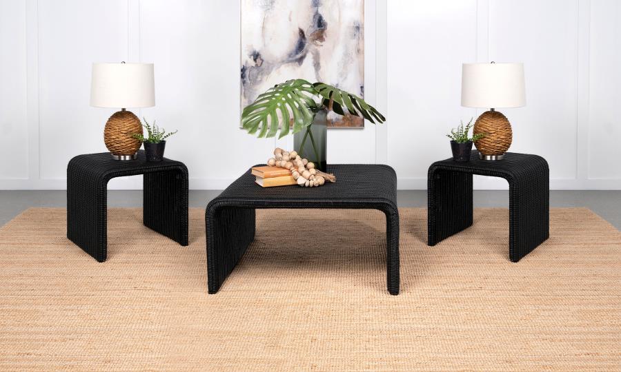 Cahya Rattan Coffee and End Table Set - Image 2
