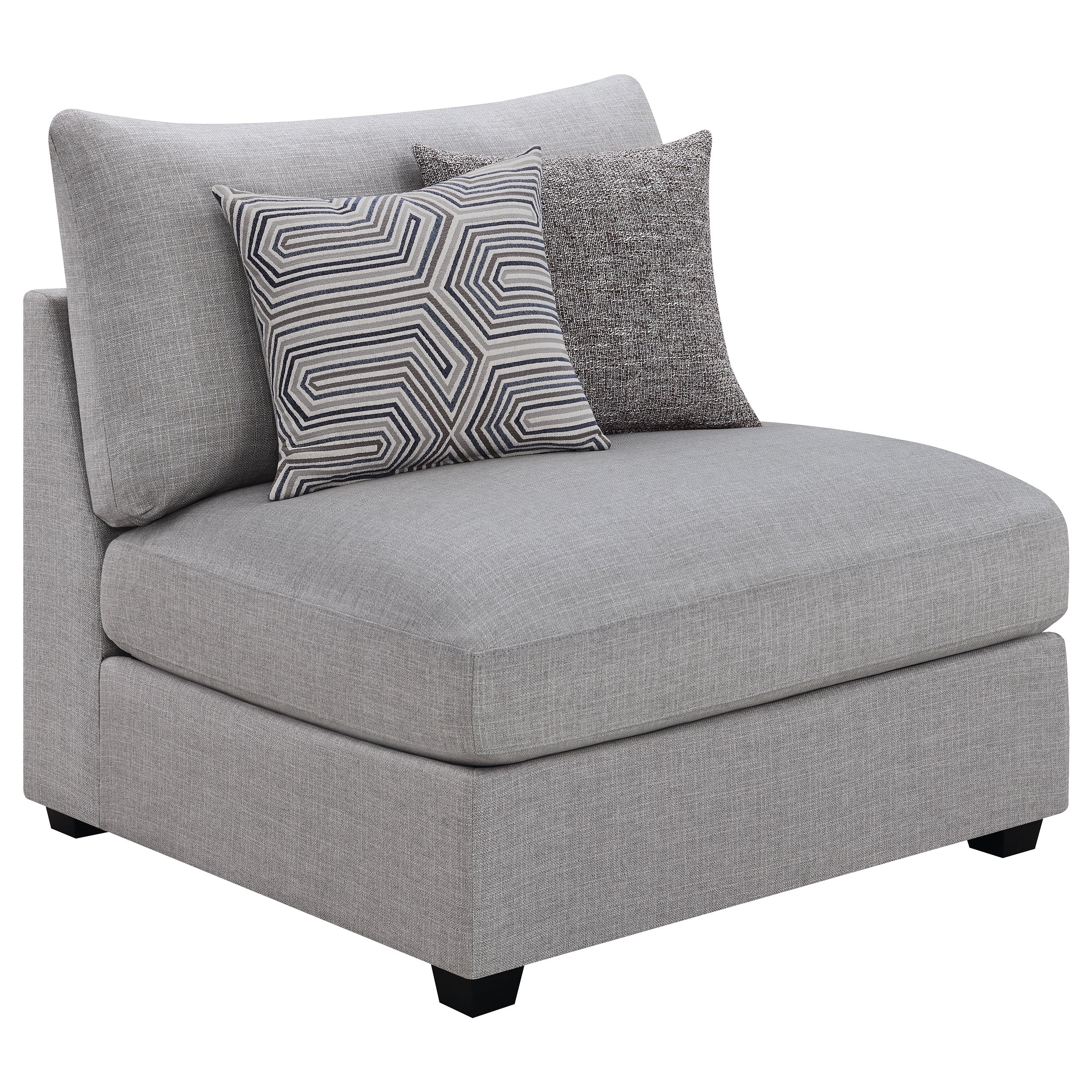 Cambria Upholstered Modular Sectional Sofa Grey - Image 45