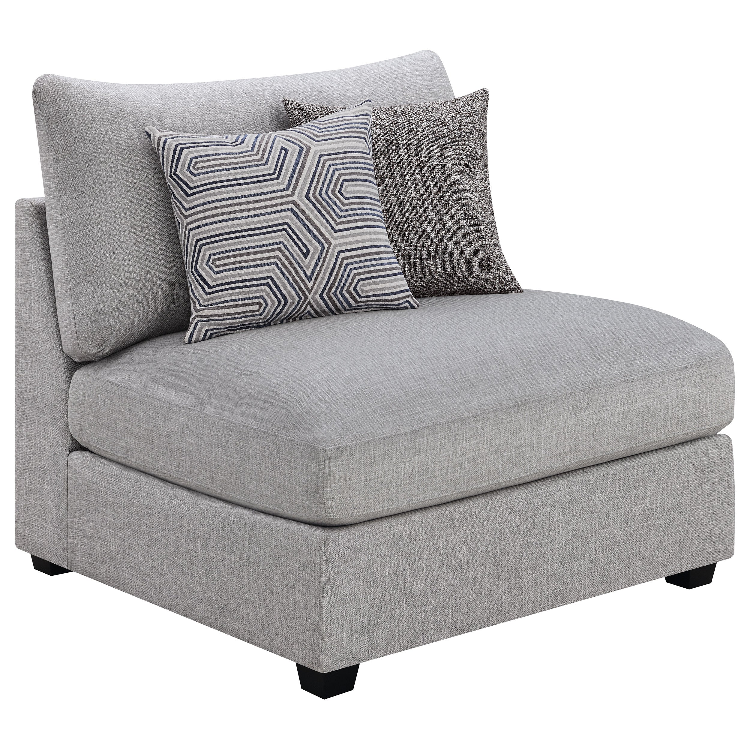 Cambria Upholstered Modular Sectional Sofa Grey - Image 49