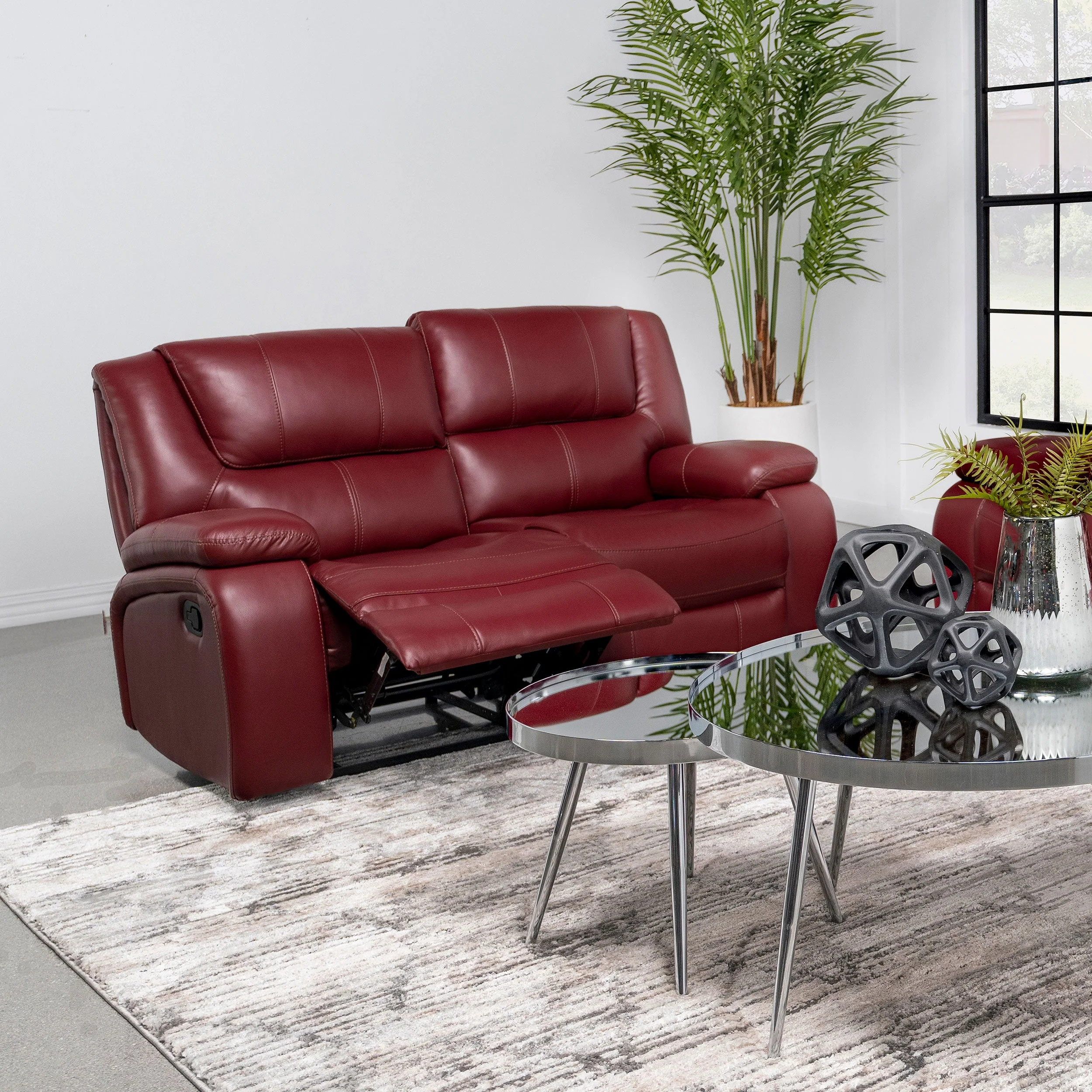 Camila Upholstered Motion Reclining Loveseat - Image 7