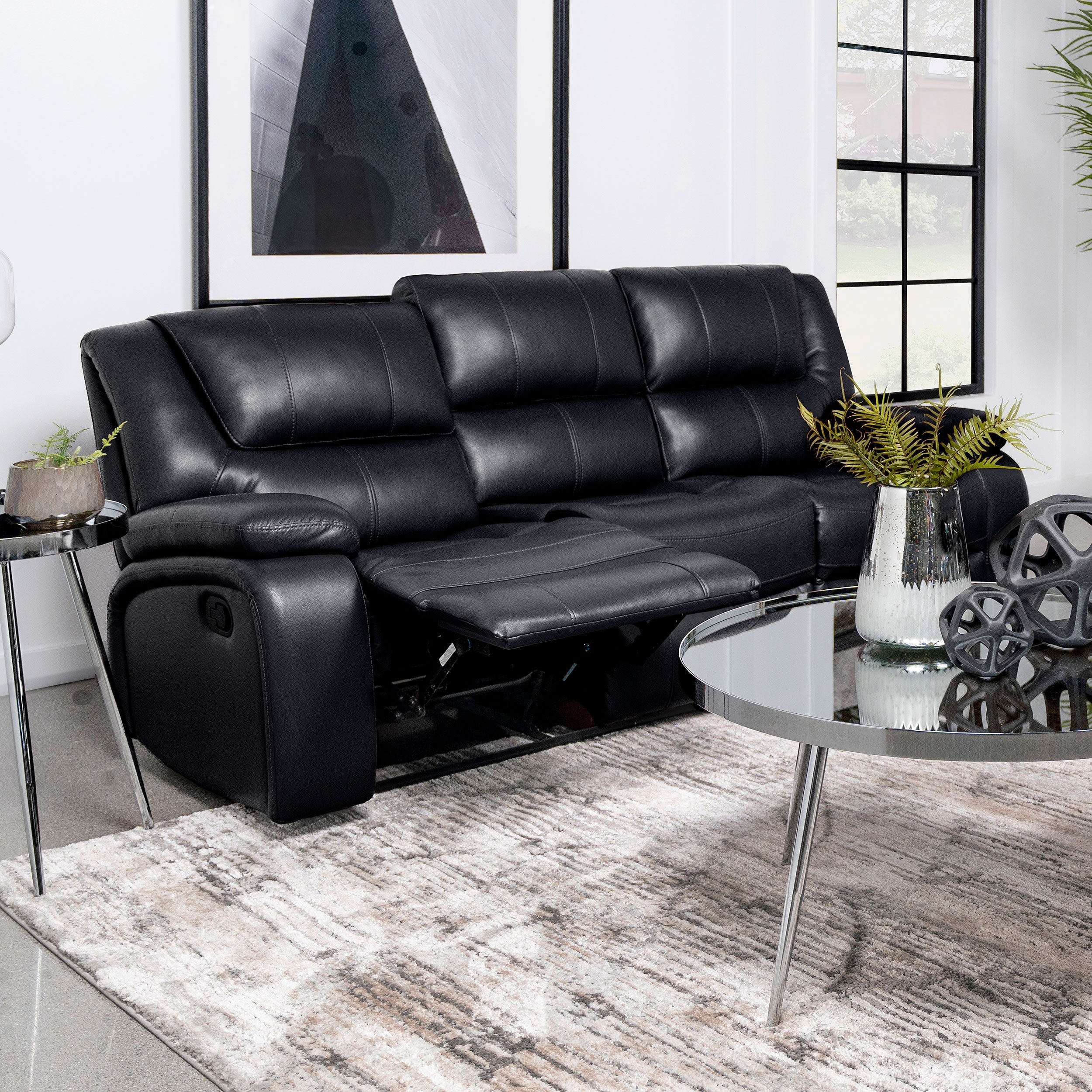 Camila Upholstered Motion Reclining Sofa - Image 8