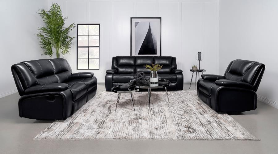 Camila Upholstered Reclining Sofa Set - Image 3