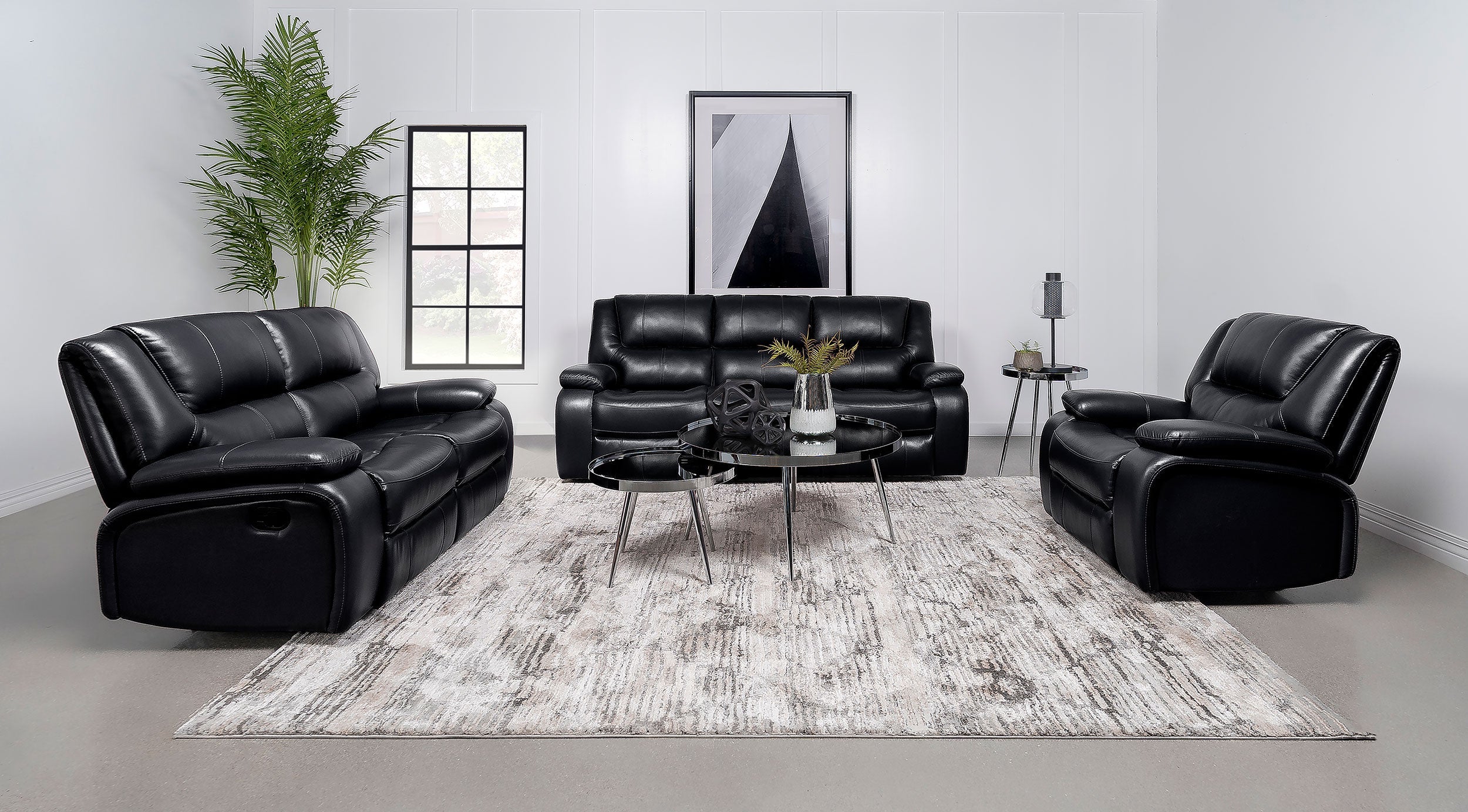 Camila Upholstered Reclining Sofa Set - Image 8