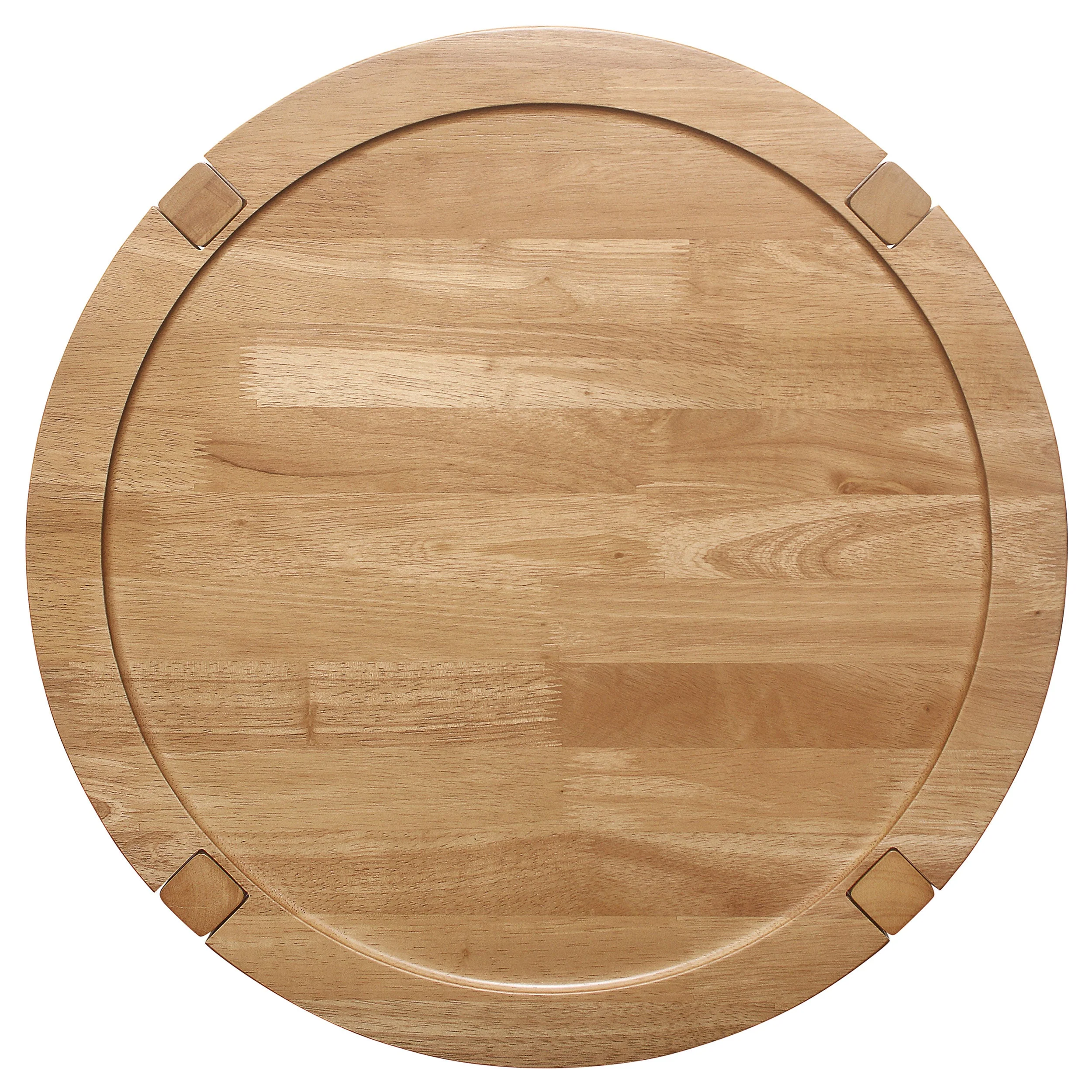 Camillo Round Solid Wood Side End Table Maple Brown - Image 8
