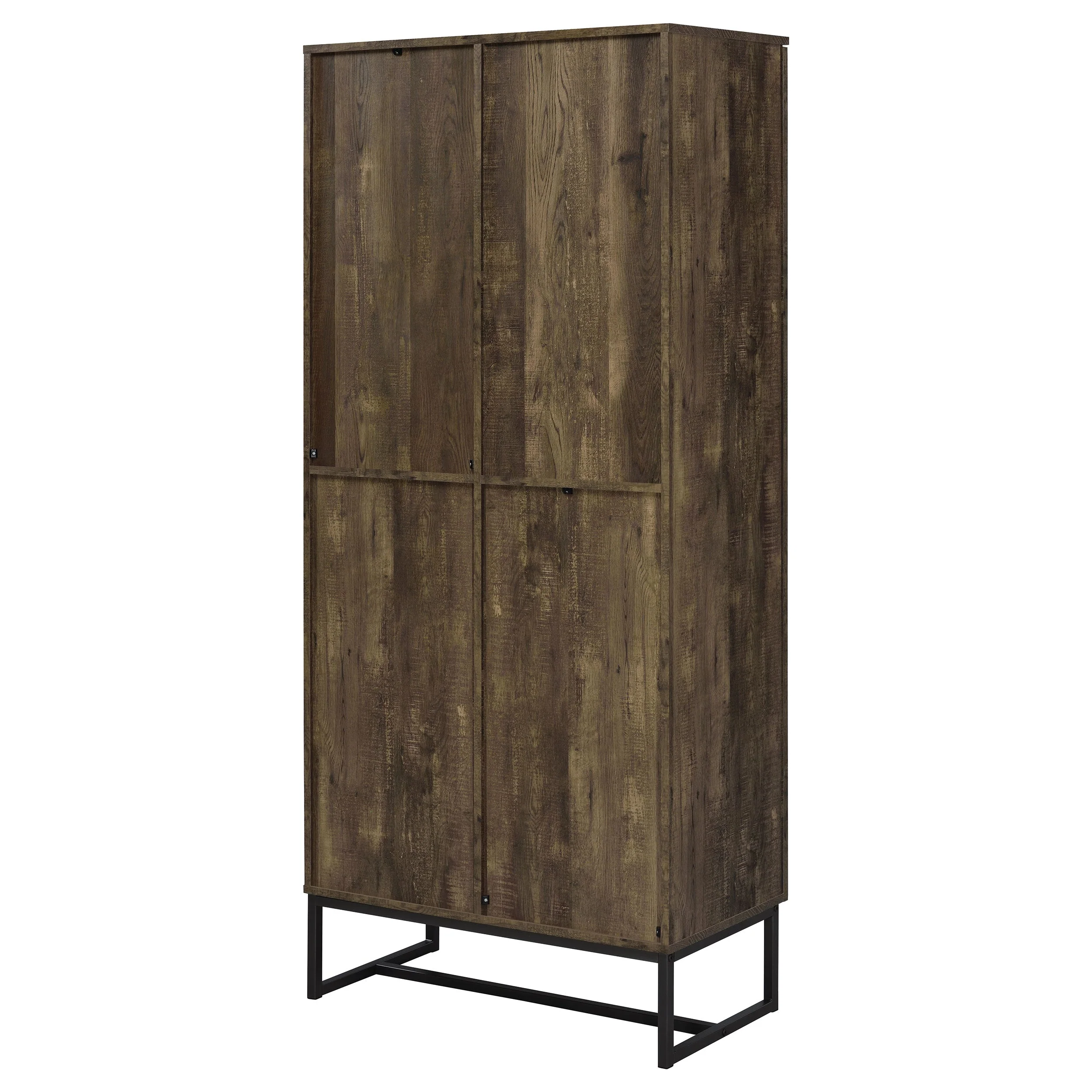 Carolyn 2-door Engineered Wood Accent Cabinet Rustic Oak - Image 10