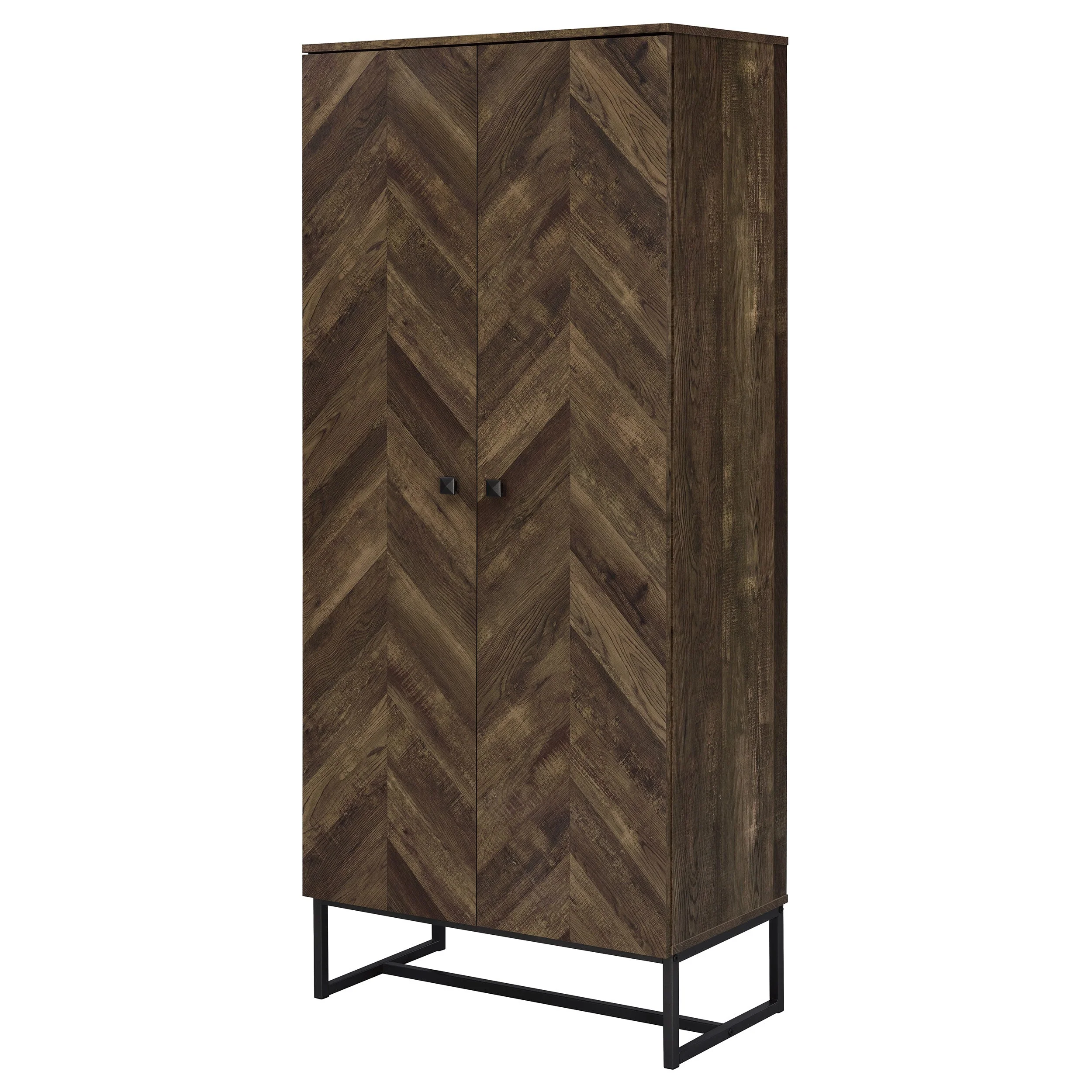 Carolyn 2-door Engineered Wood Accent Cabinet Rustic Oak - Image 6
