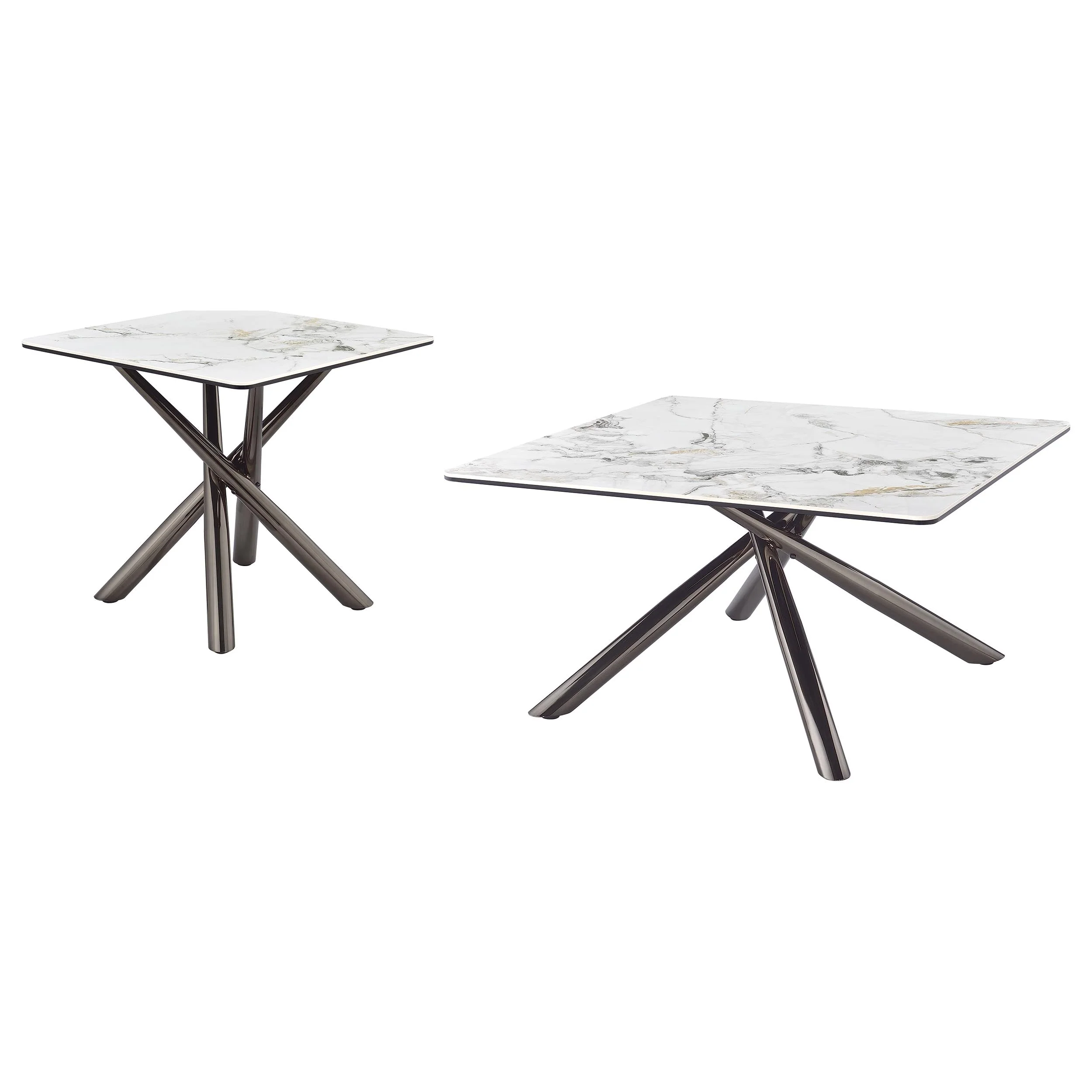Carvell Square Coffee and End Table Set Mirage - Image 5