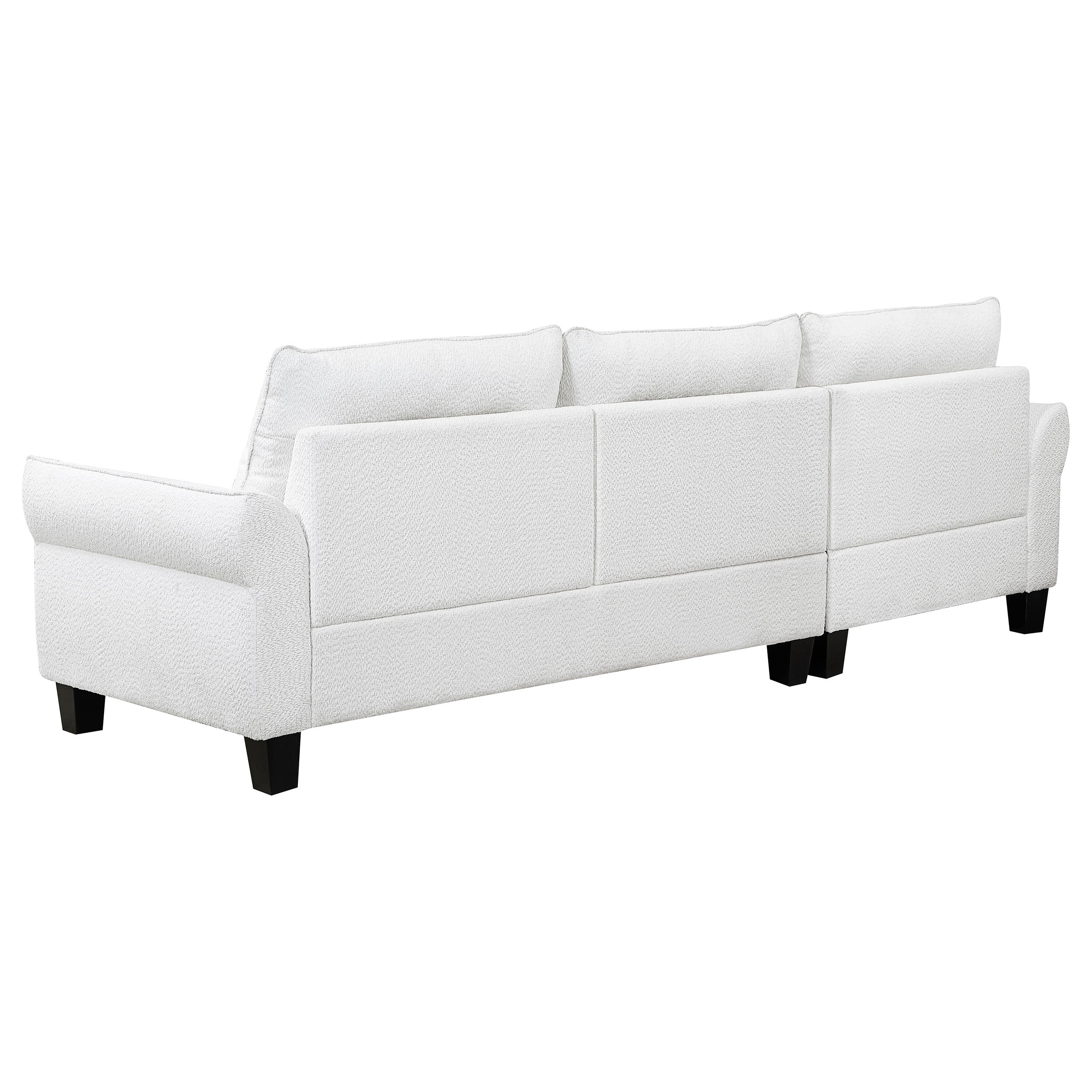 Caspian Upholstered Curved Arm Chaise Sectional Sofa - Image 18