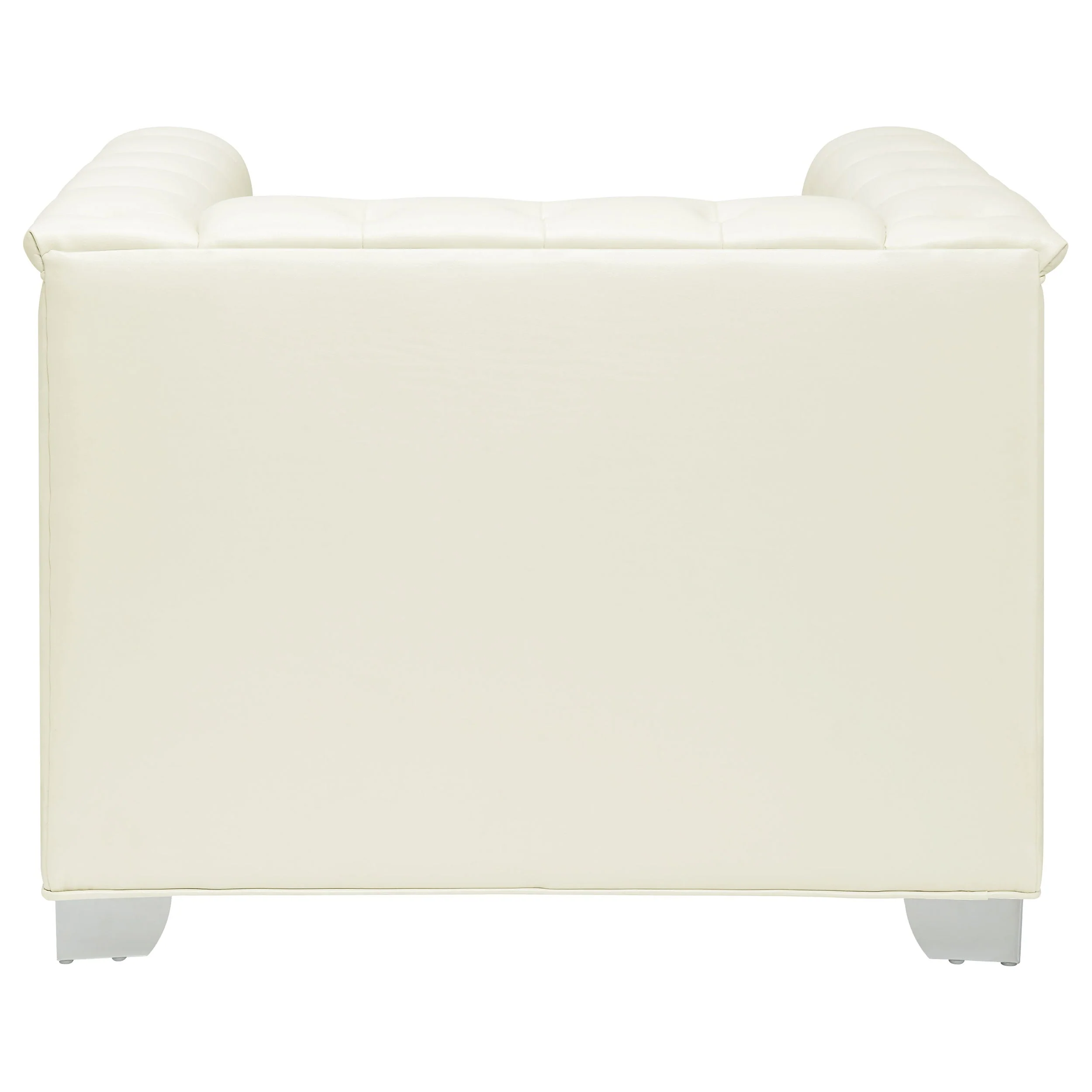Chaviano Upholstered Track Arm Accent Chair Pearl White - Image 7