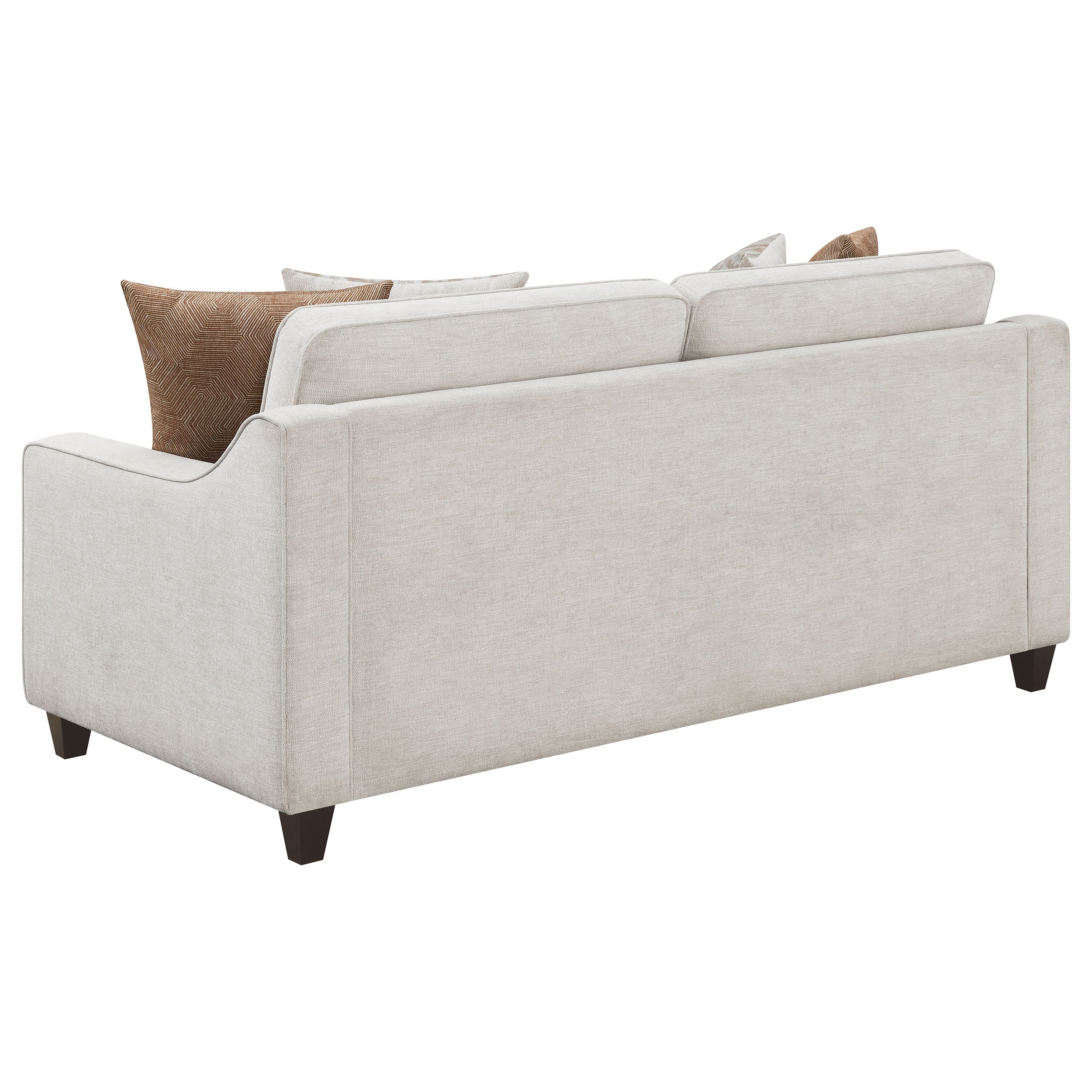 Christine Upholstered Sloped Arm Sofa Set Beige - Image 12