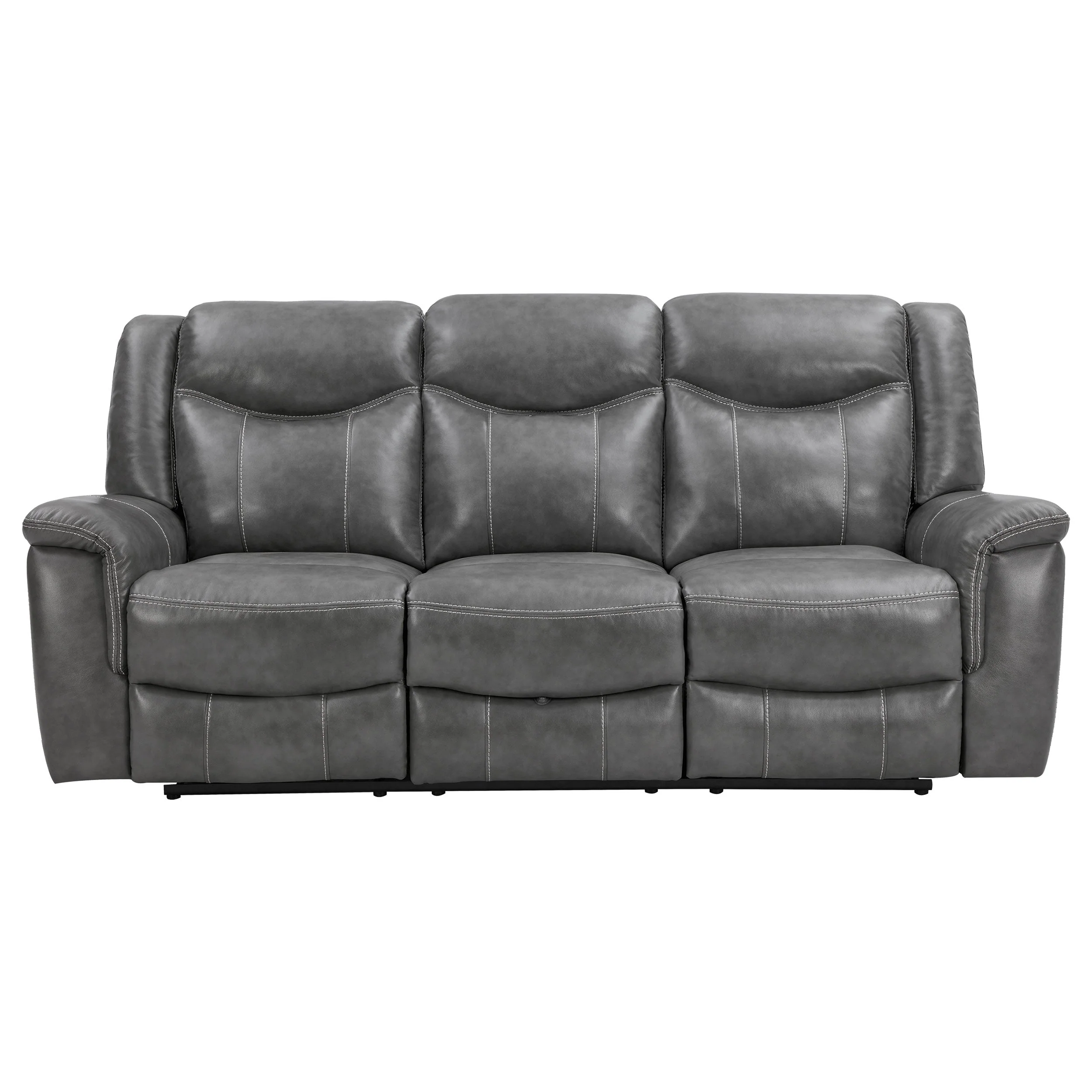 Conrad Upholstered Padded Arm Motion Sofa Grey - Image 5
