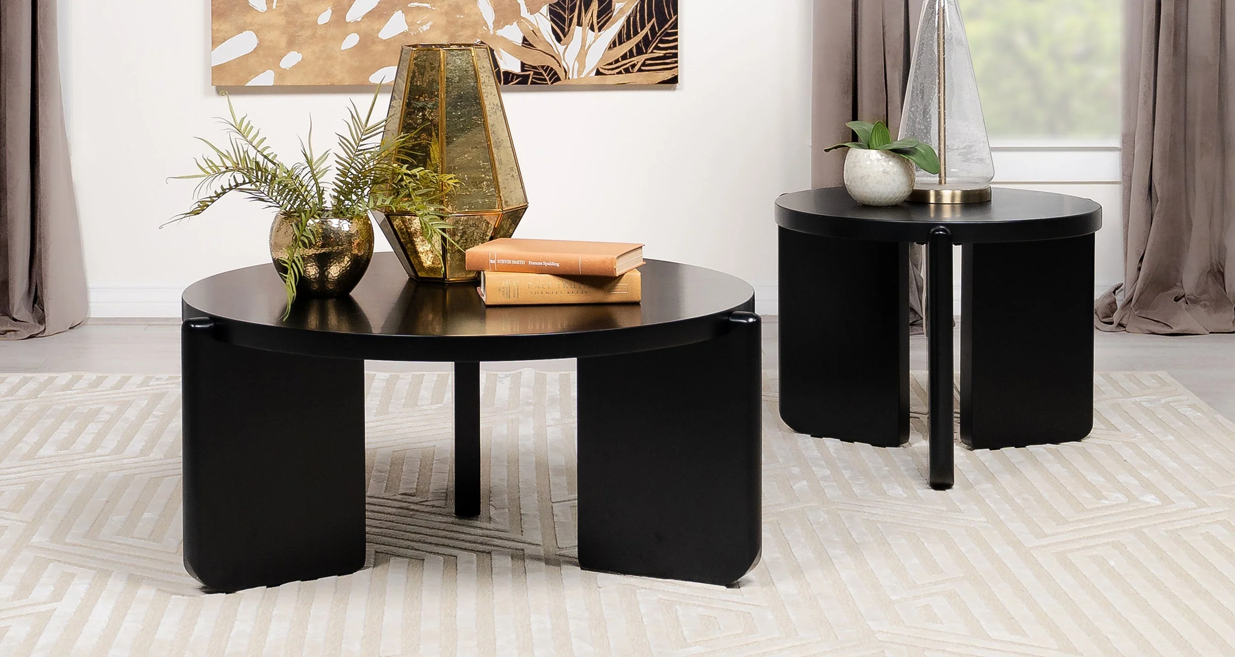 Cordova Solid Wood Coffee and End Table Set - Image 3