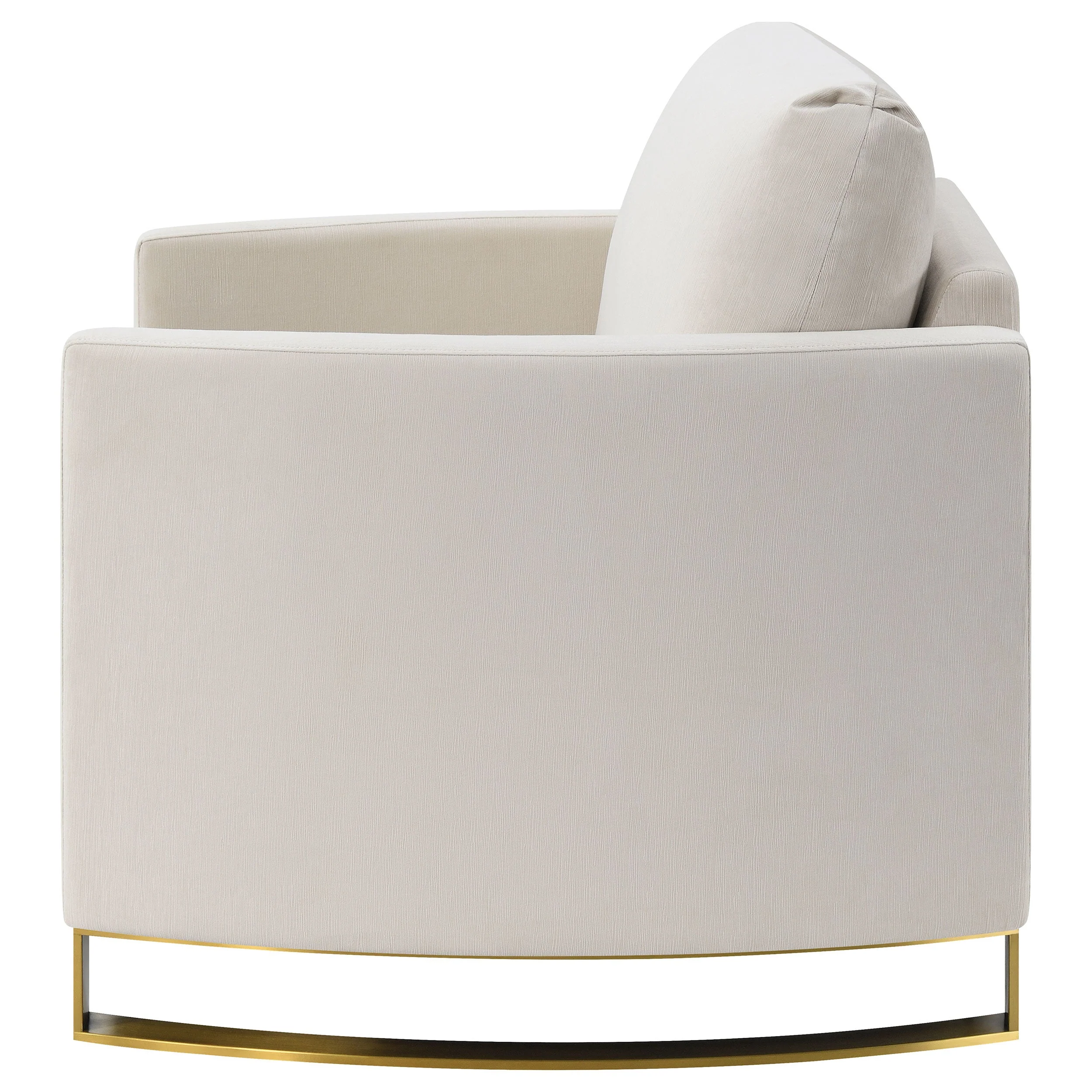 Corliss Upholstered Curved Track Arm Chair - Image 12