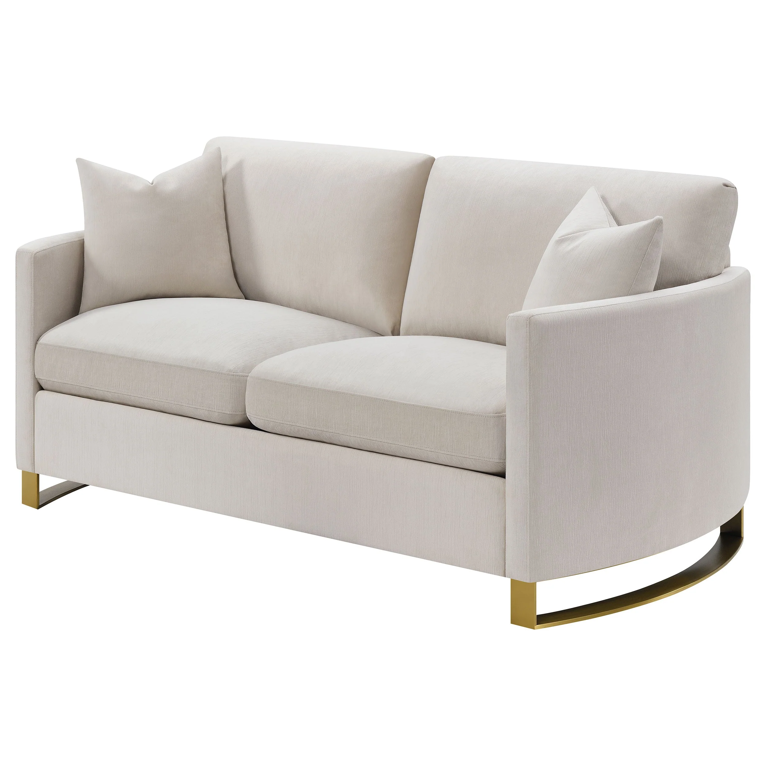 Corliss Upholstered Curved Track Arm Loveseat - Image 10